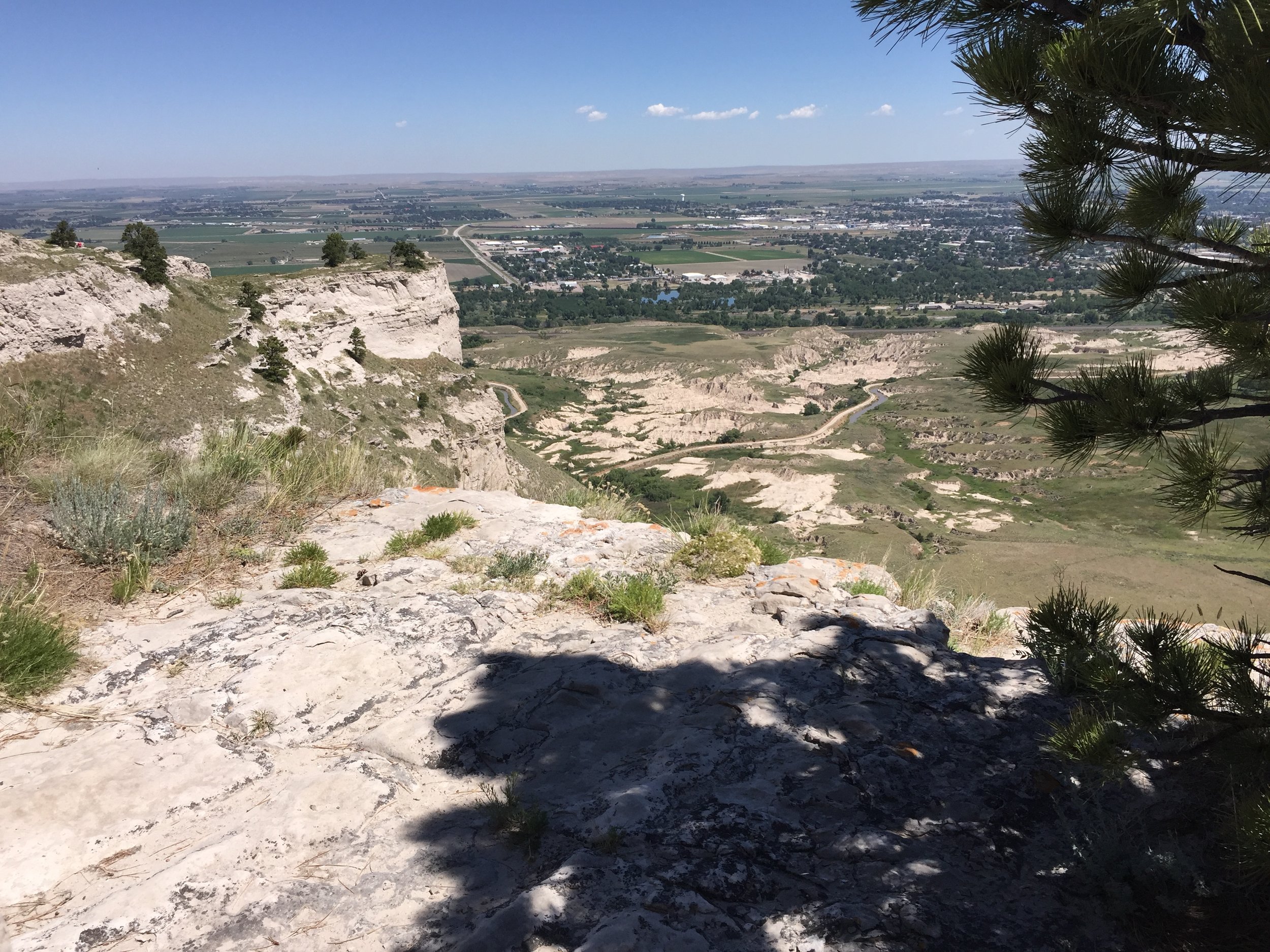  A view from the top of Scottsbluff 