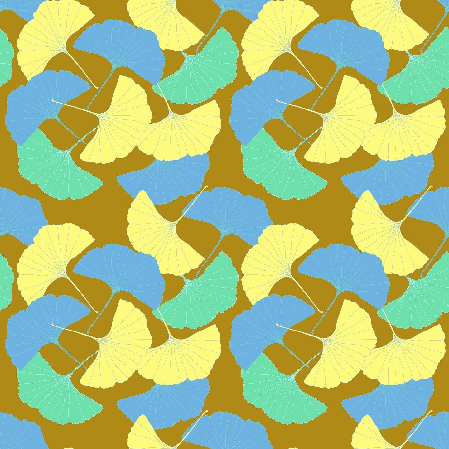 Something a little bit different this time. I really enjoyed working with colours I wouldn&rsquo;t normally use. What do you think? 🩵

#ginkgo #pattern #patterndesign #patterndesigner #patternmaking #patternlove #patterndesigners #surfacepattern #su