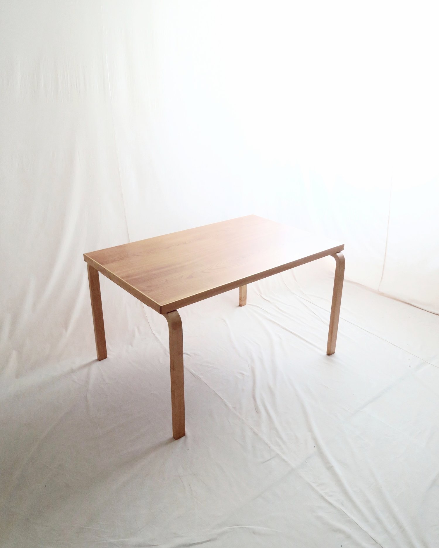alvar aalto dining table elm top 1940-50's — Ph.D. alvar aalto dining table elm top 1940-50's — Ph.D.