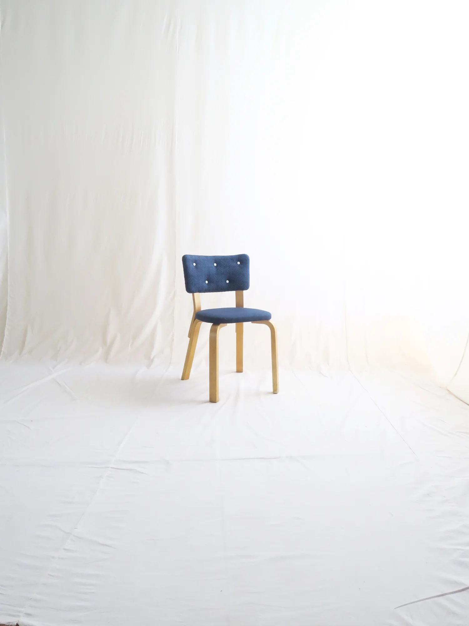 alvar aalto chair63 gold repair with stick tree designed by