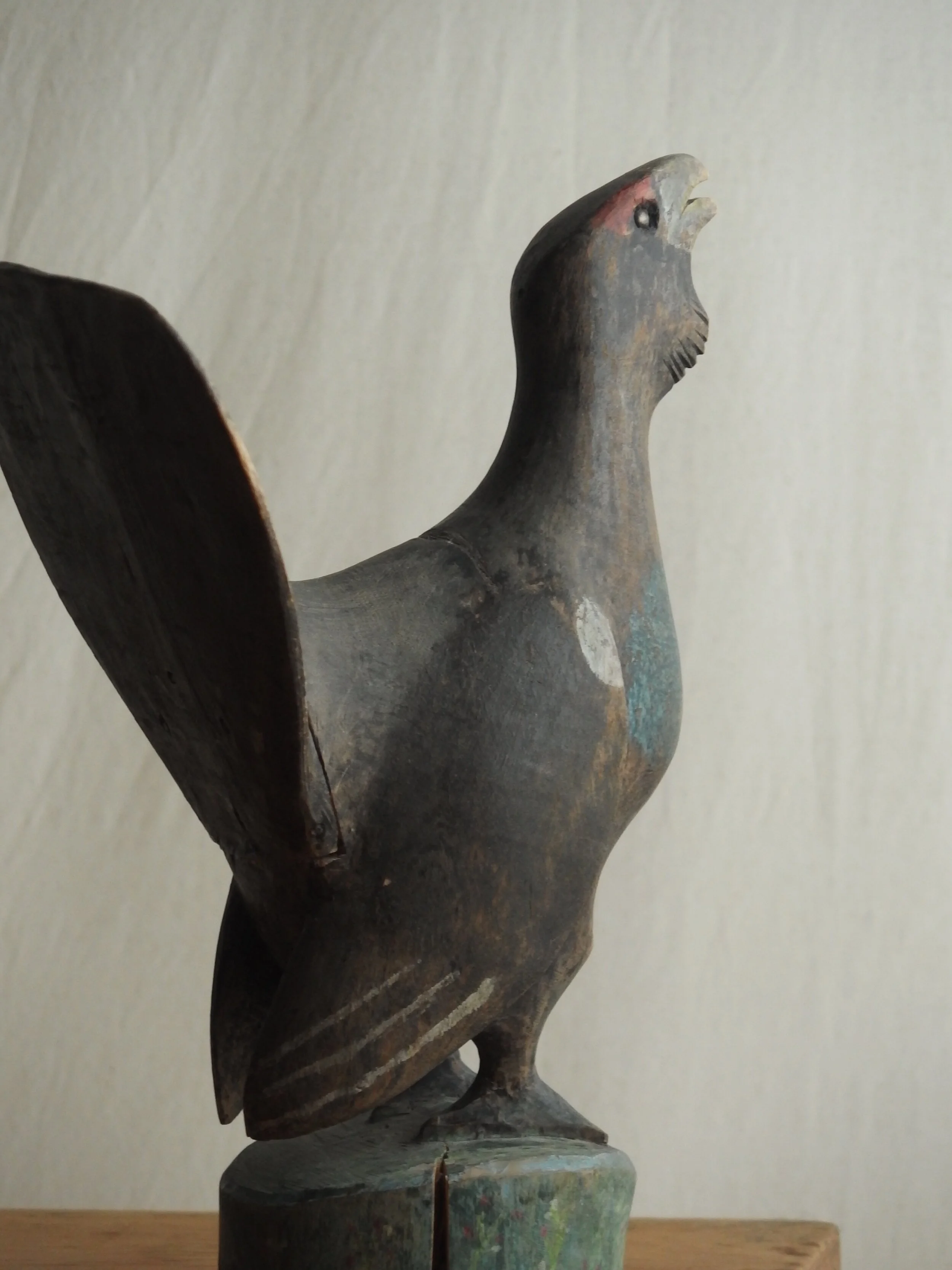 folk art wooden bird