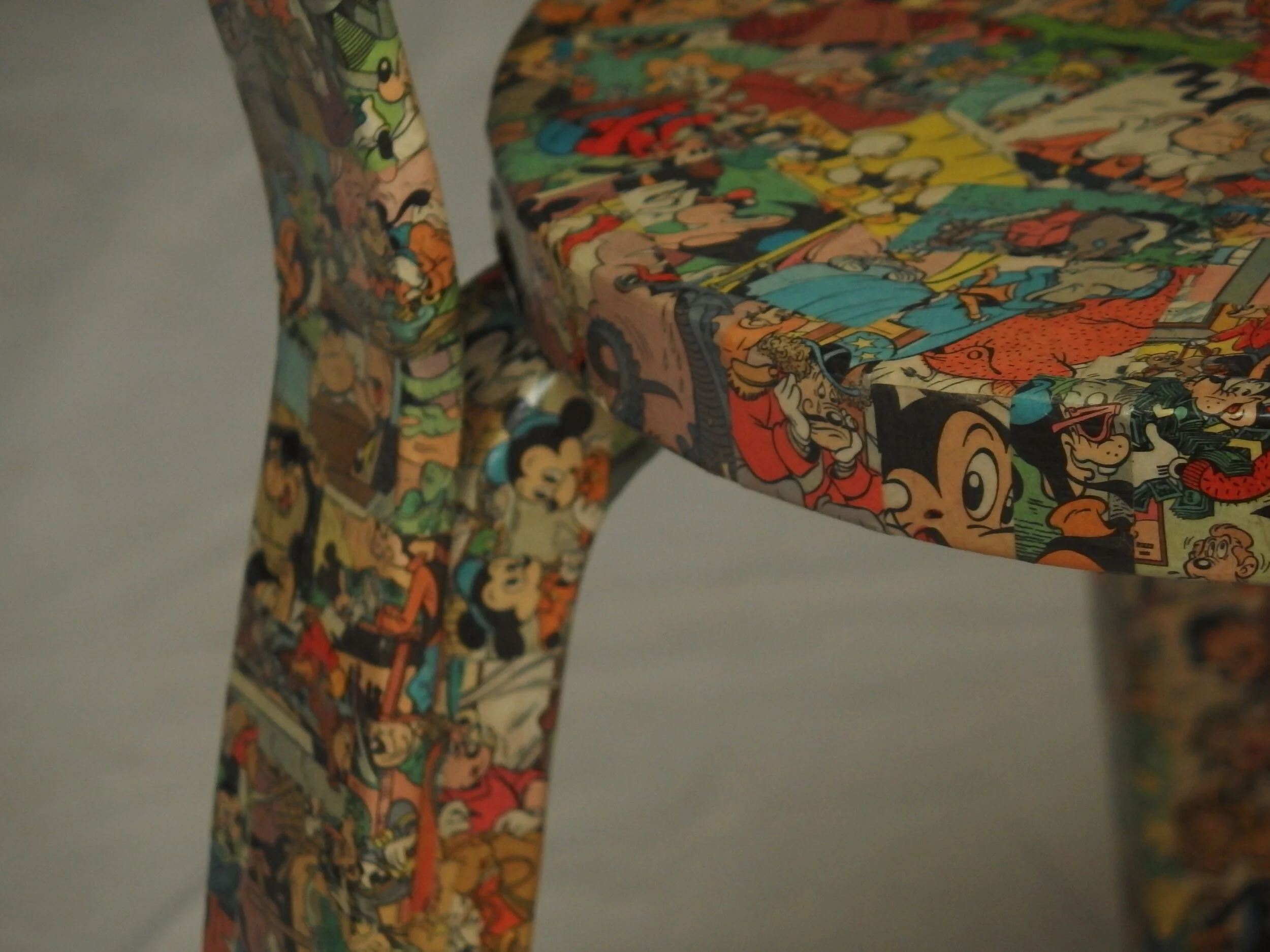alvar aalto chair65 collaged Mickey and Friends