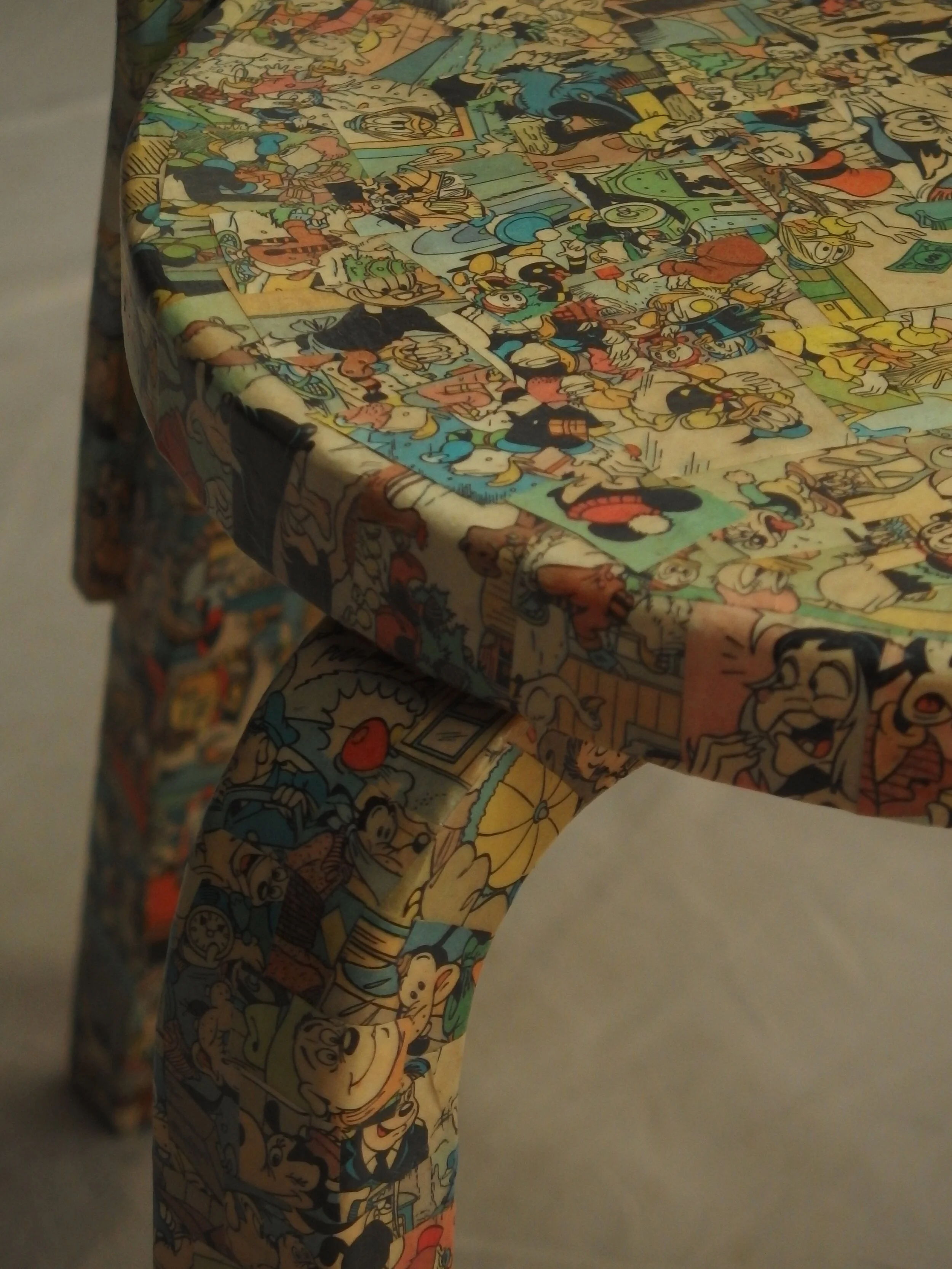 alvar aalto chair65 collaged Mickey and Friends