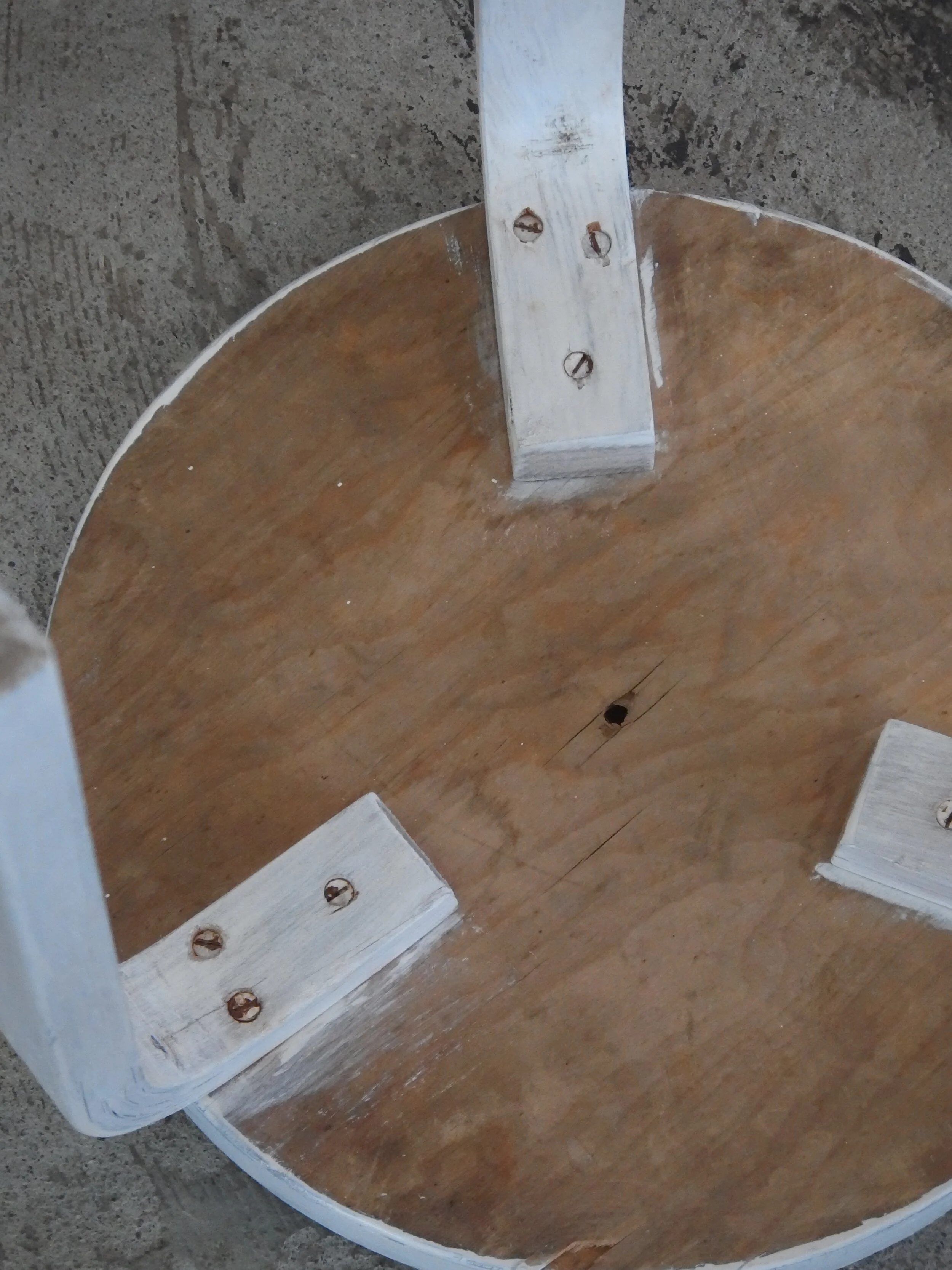 50's alvar aalto stool60 painted white