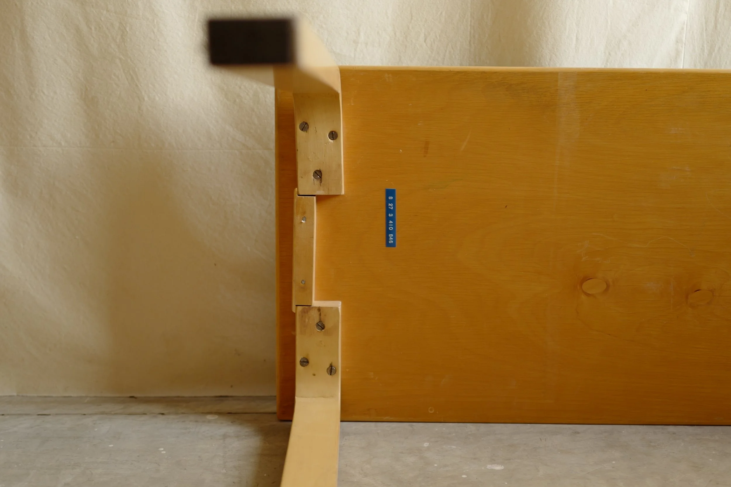 アアルト　グレー　リノリュウム　デスク