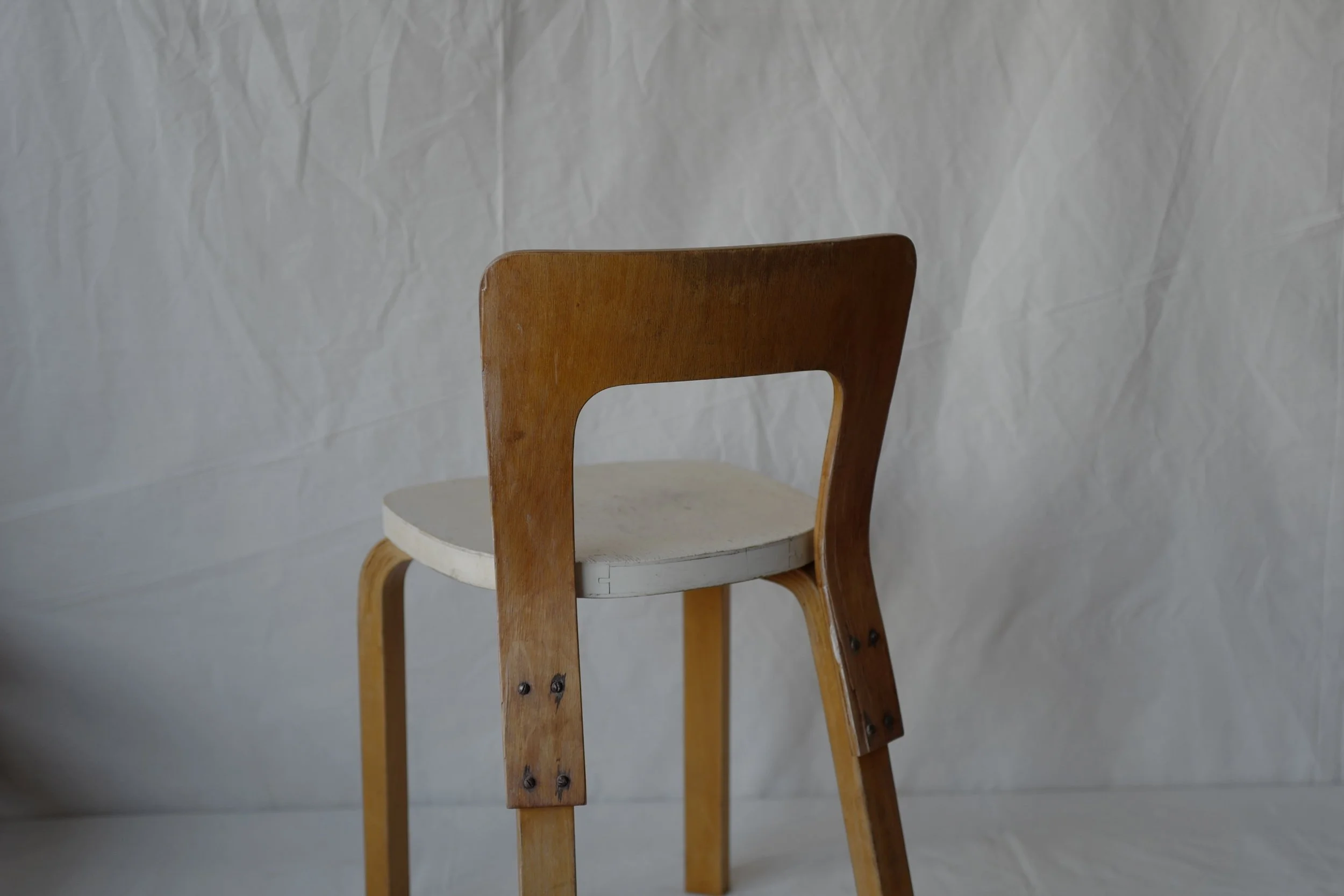 alvar aalto chair a65 painted white — Ph.D.