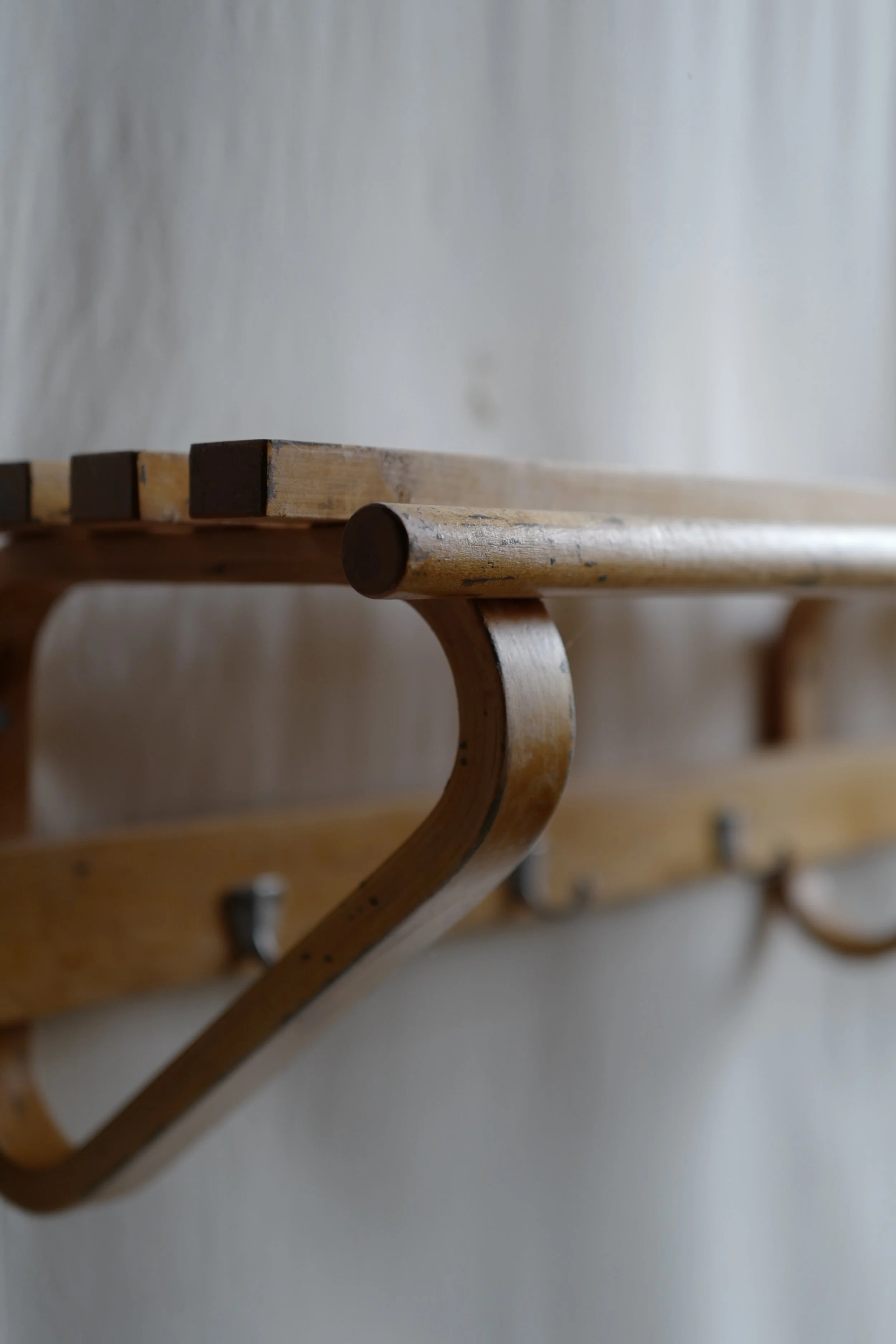 1950's alvar aalto coat rack natural 120cm