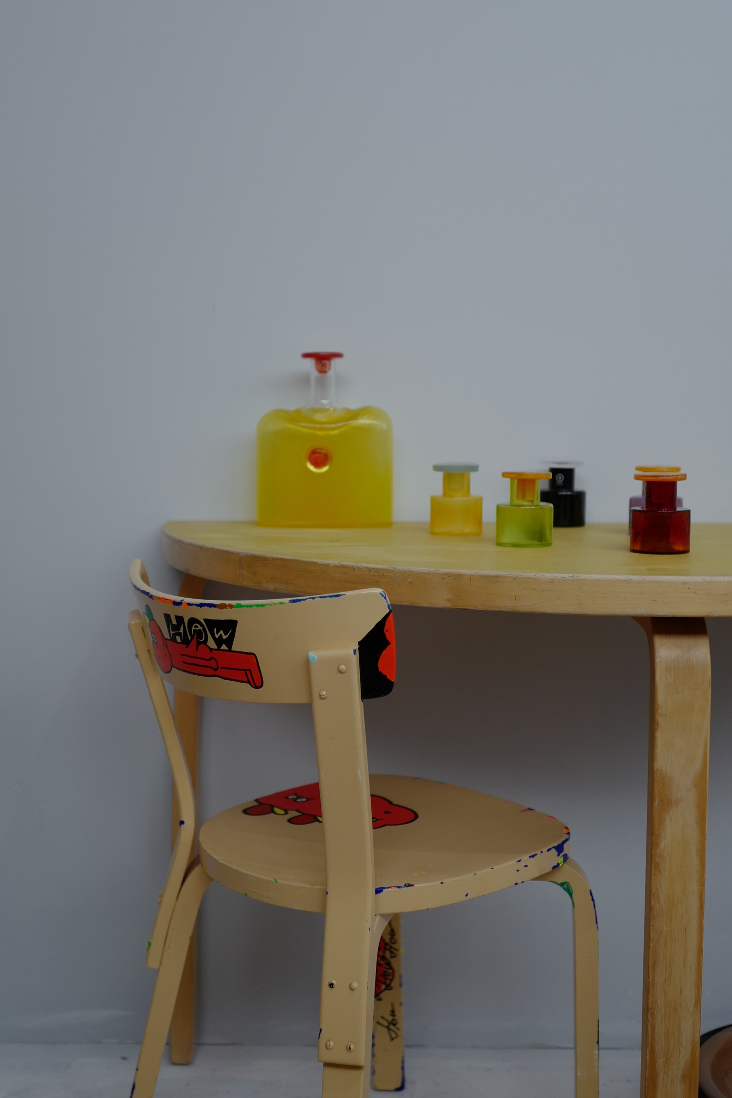 alvar aalto 40’s chair 69 painted by manjyu very much