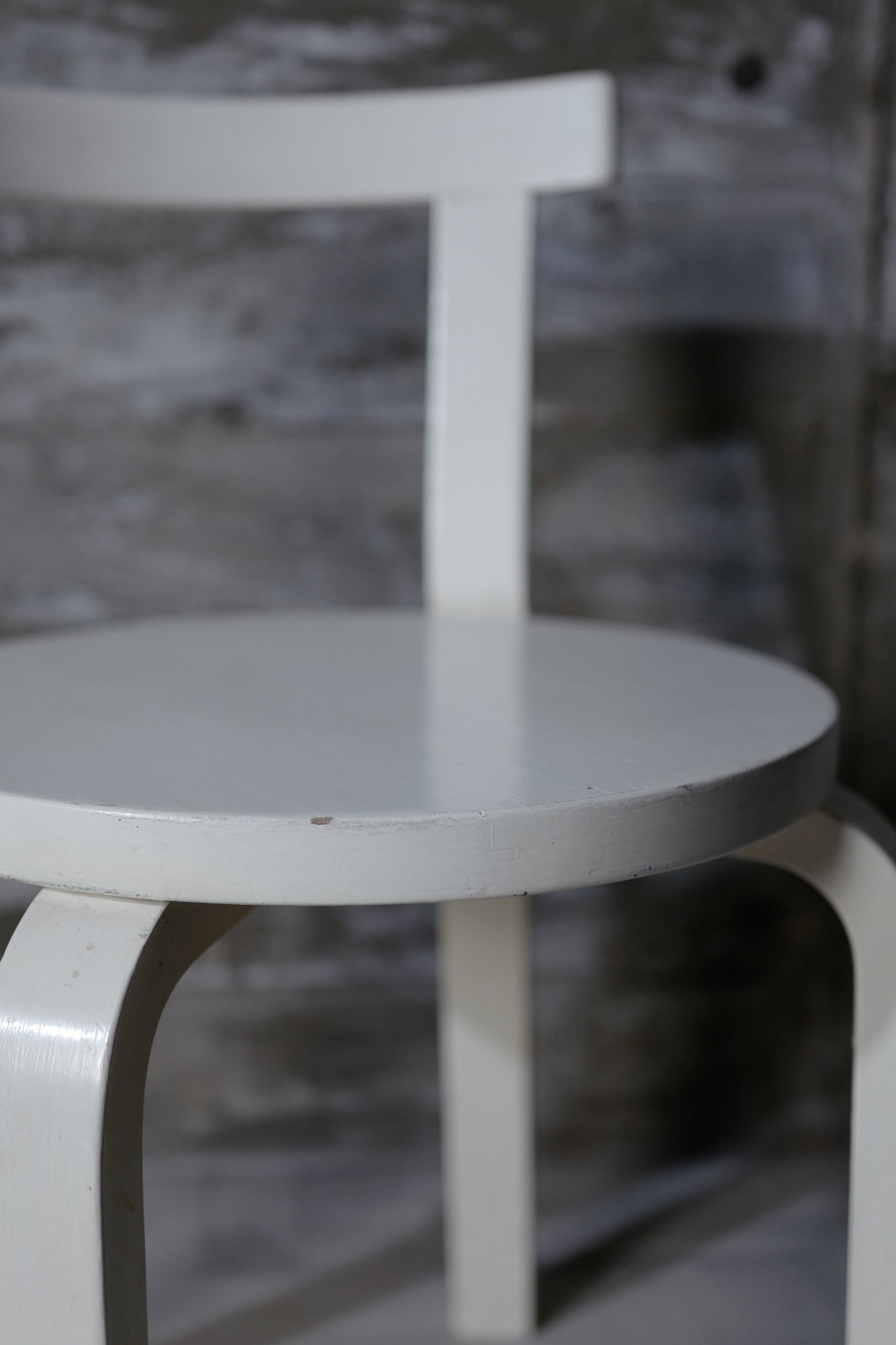 alvar aalto chair 68 white paint — Ph.D.