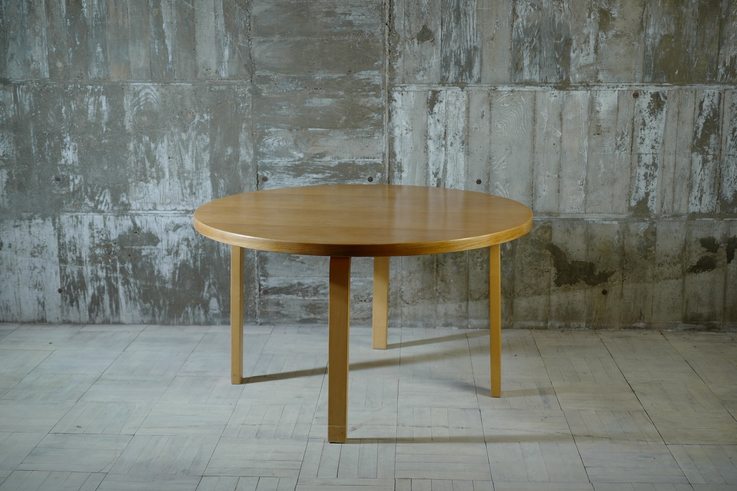 60's alvar aalto 91 table oak top — Ph.D. 60's alvar aalto 91 table oak top — Ph.D.