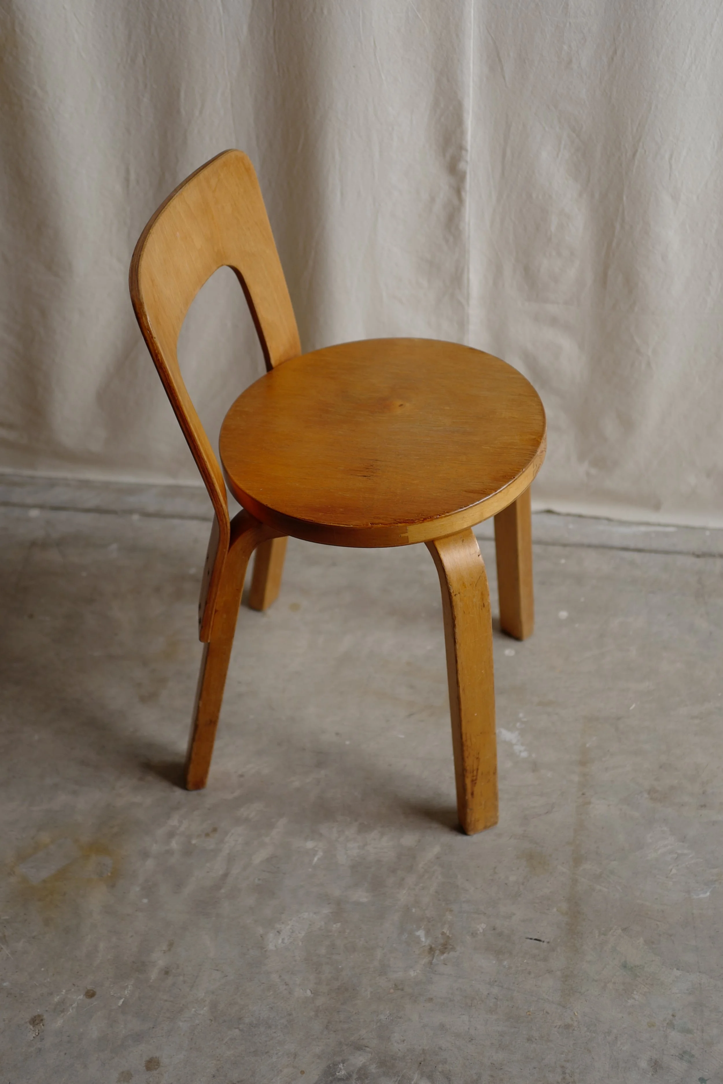 alvar aalto 50's chair 65 natural