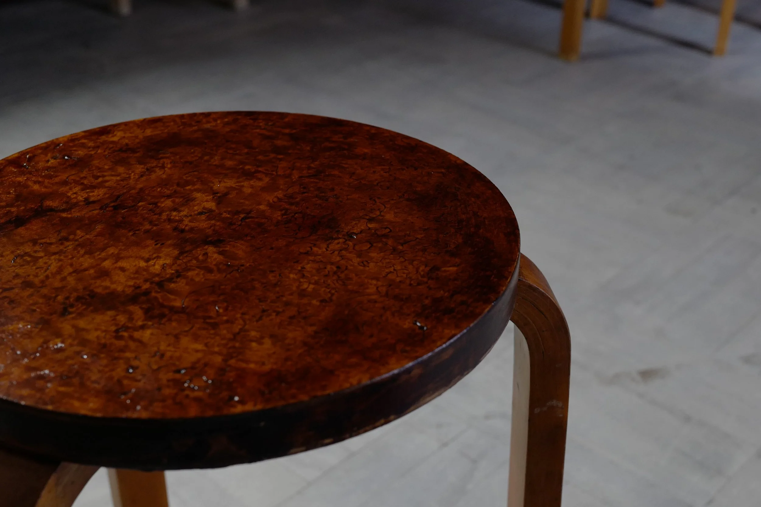 alvar aalto stool60 finmar 30's Karelian birch — Ph.D.