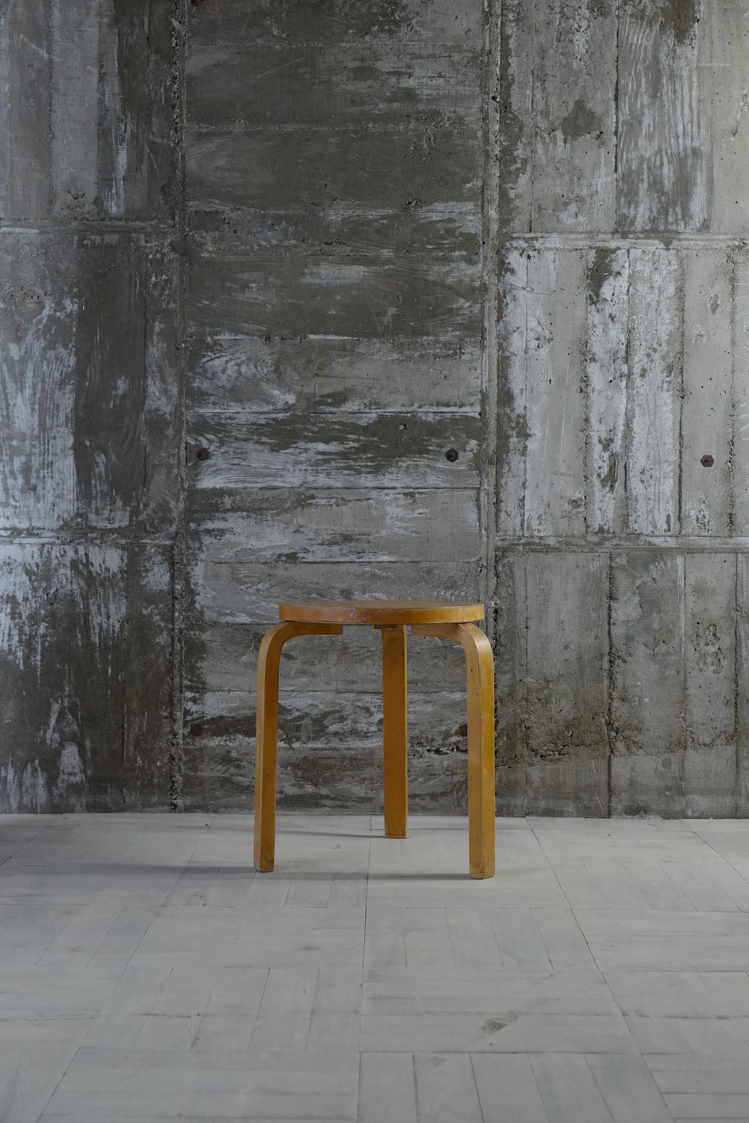 alvar aalto stool60 50's  natural