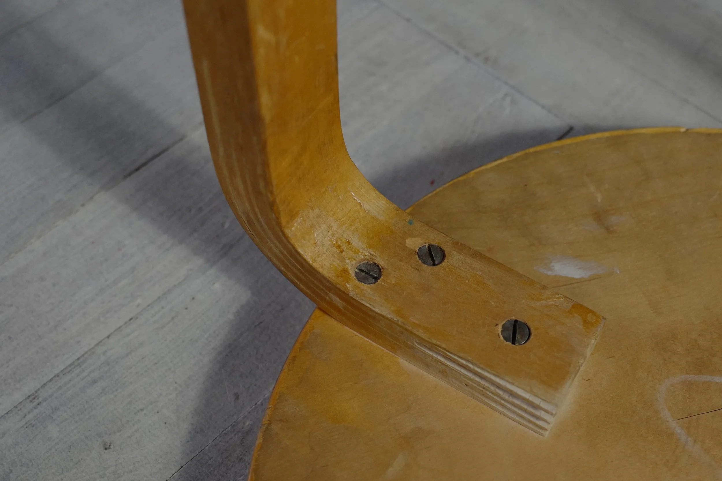 alvar aalto stool60 50's natural — Ph.D.