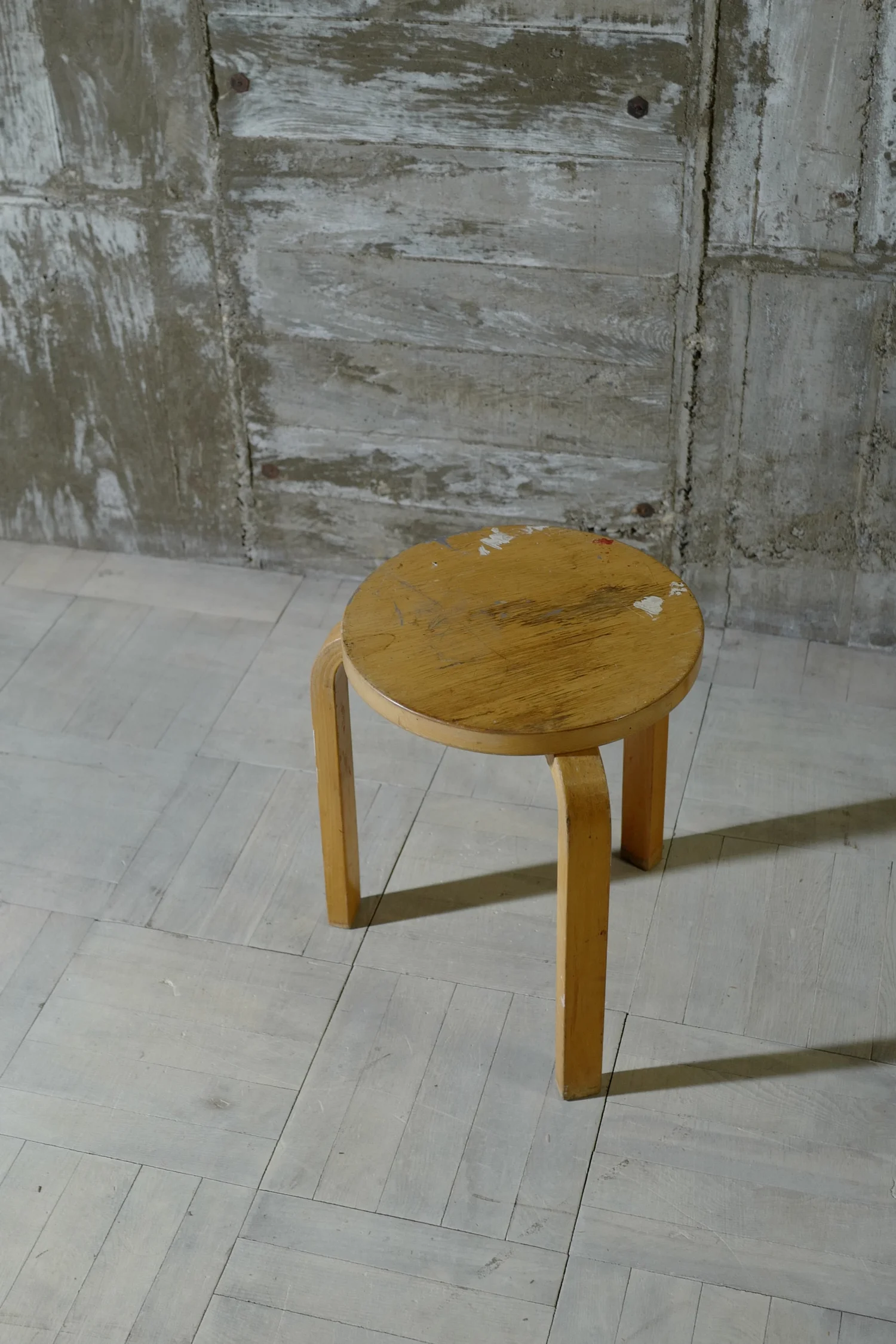 alvar aalto stool60 60's natural & painte — Ph.D.