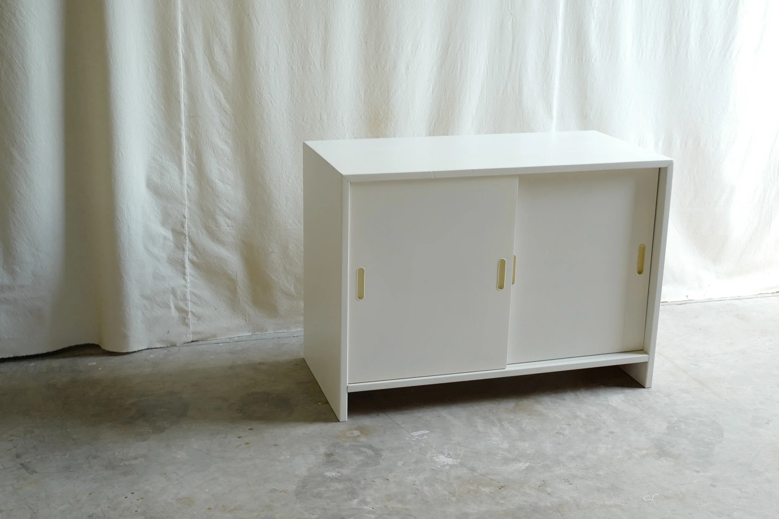 alvar aalto cabinet 217 1970's painted white