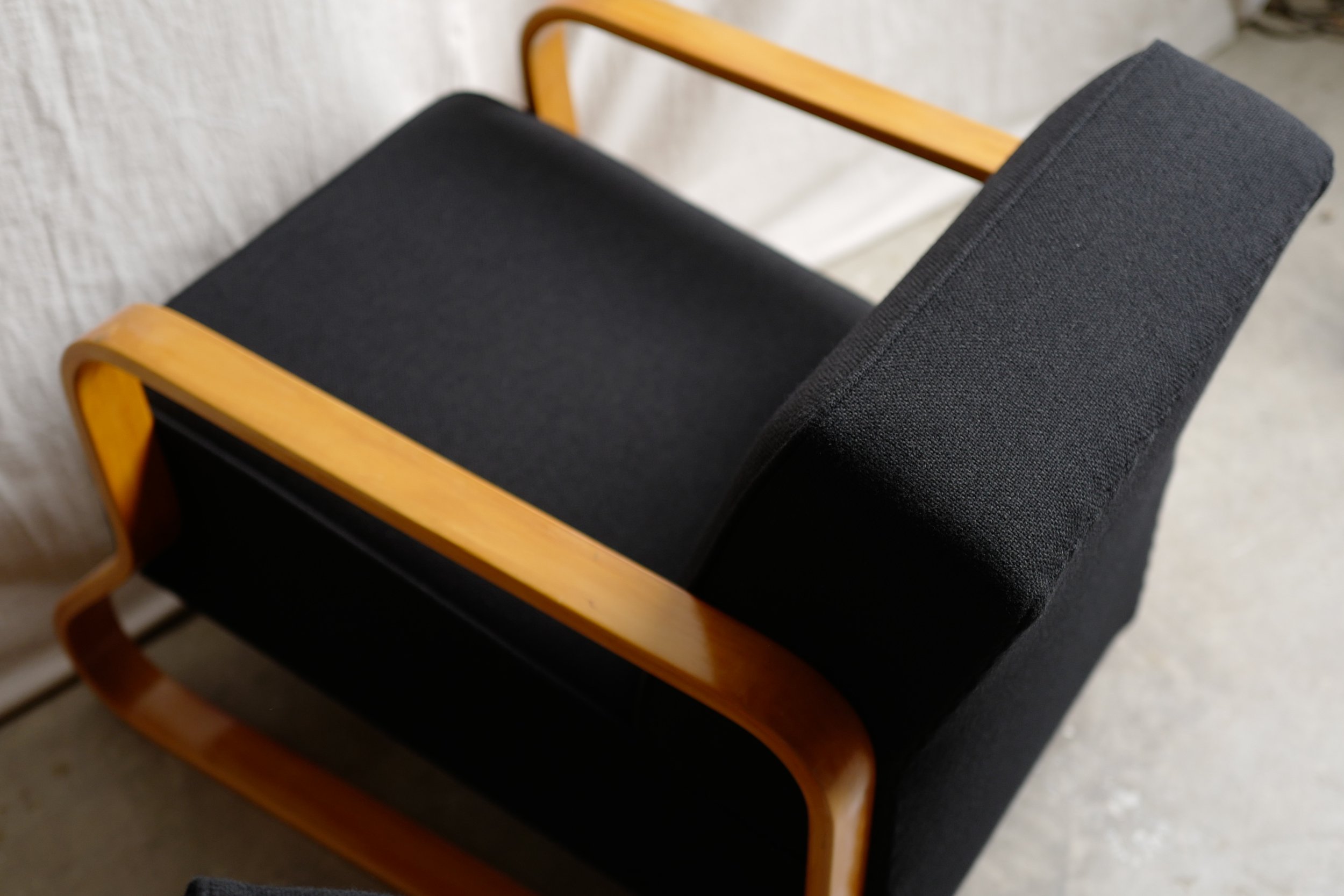 PAIR OF ARMCHAIRS, MODEL NO. 44 (padded paimio)