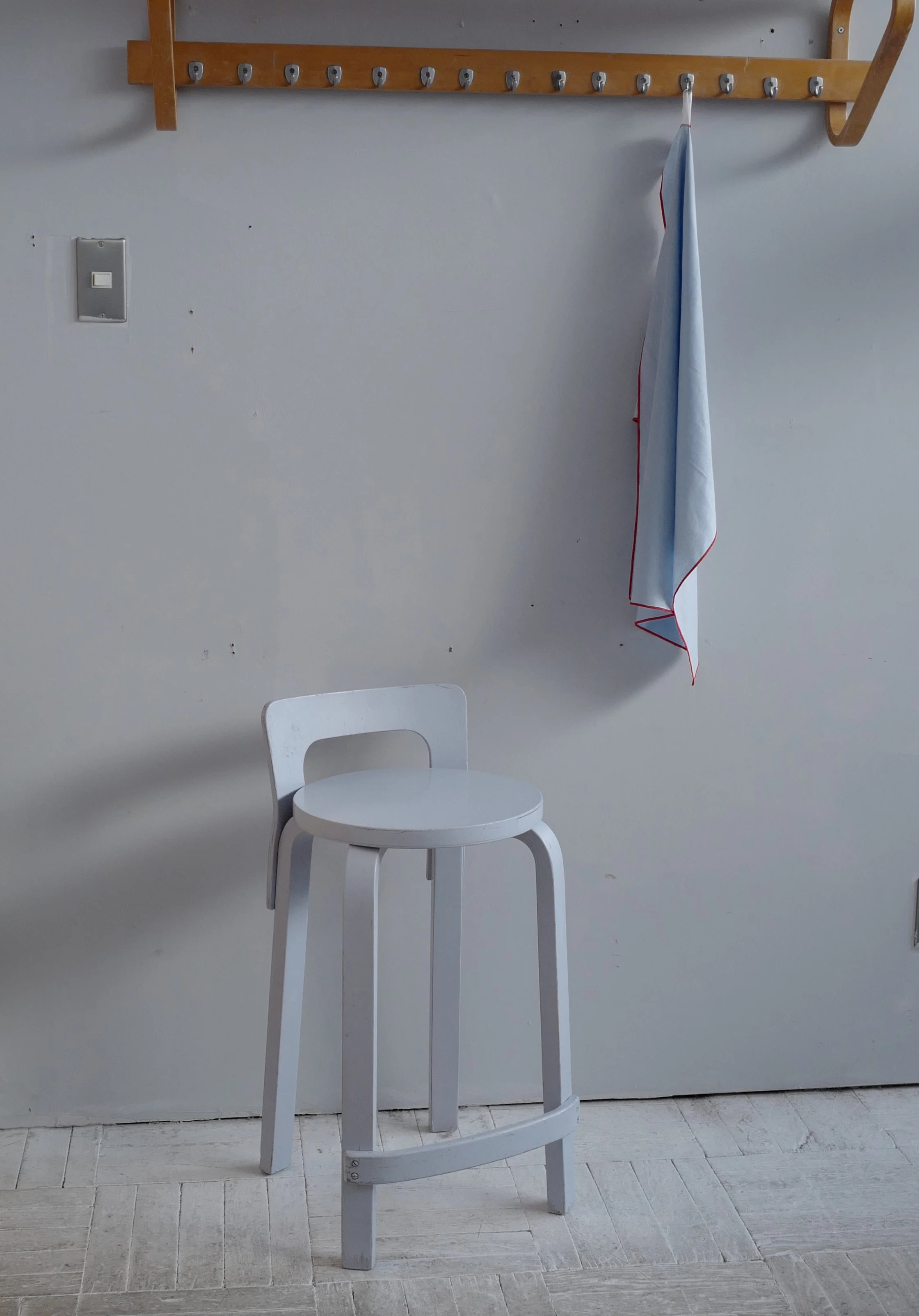 alvar aalto 60’s k65 painted pale blue