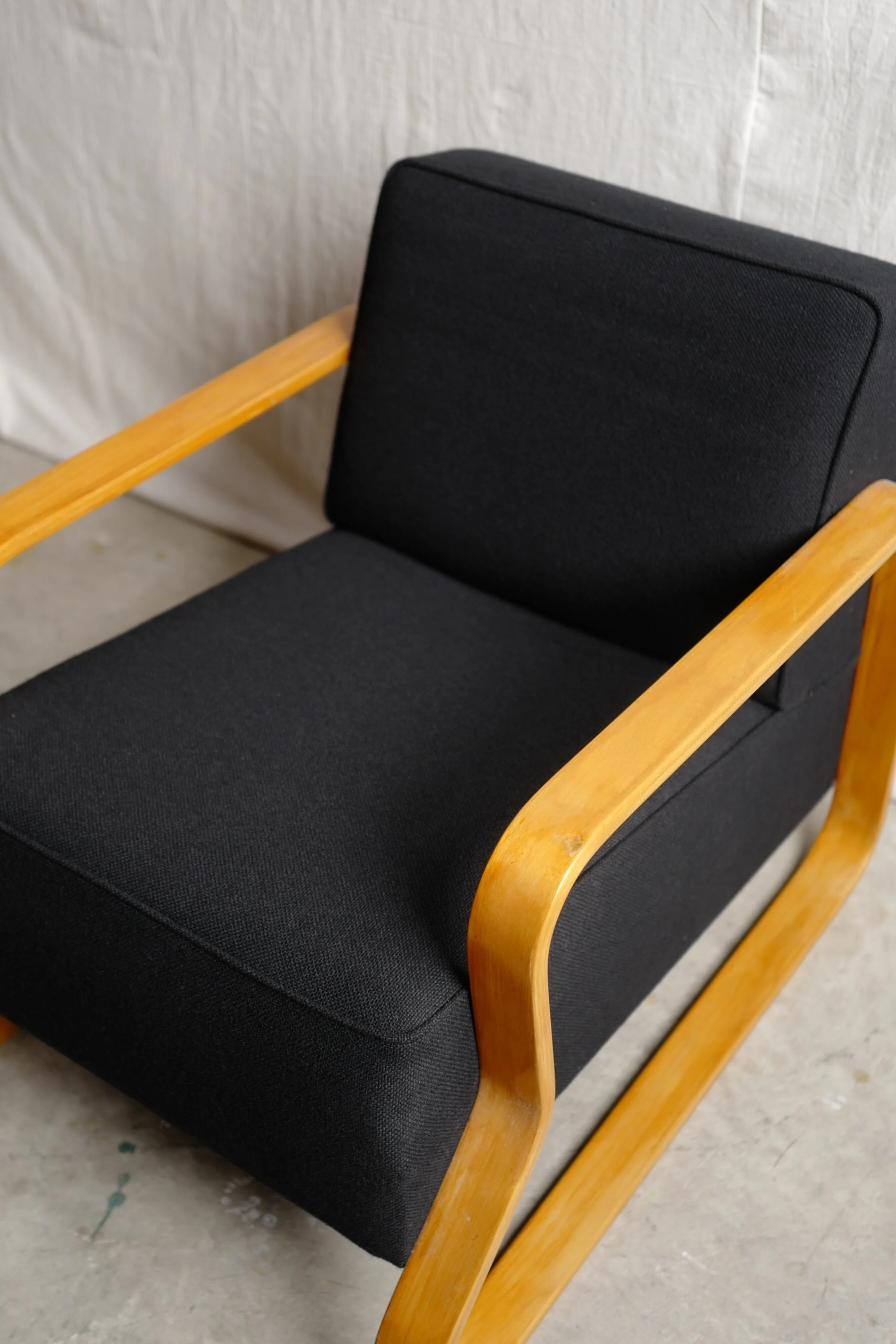 PAIR OF ARMCHAIRS, MODEL NO. 44 (padded paimio)