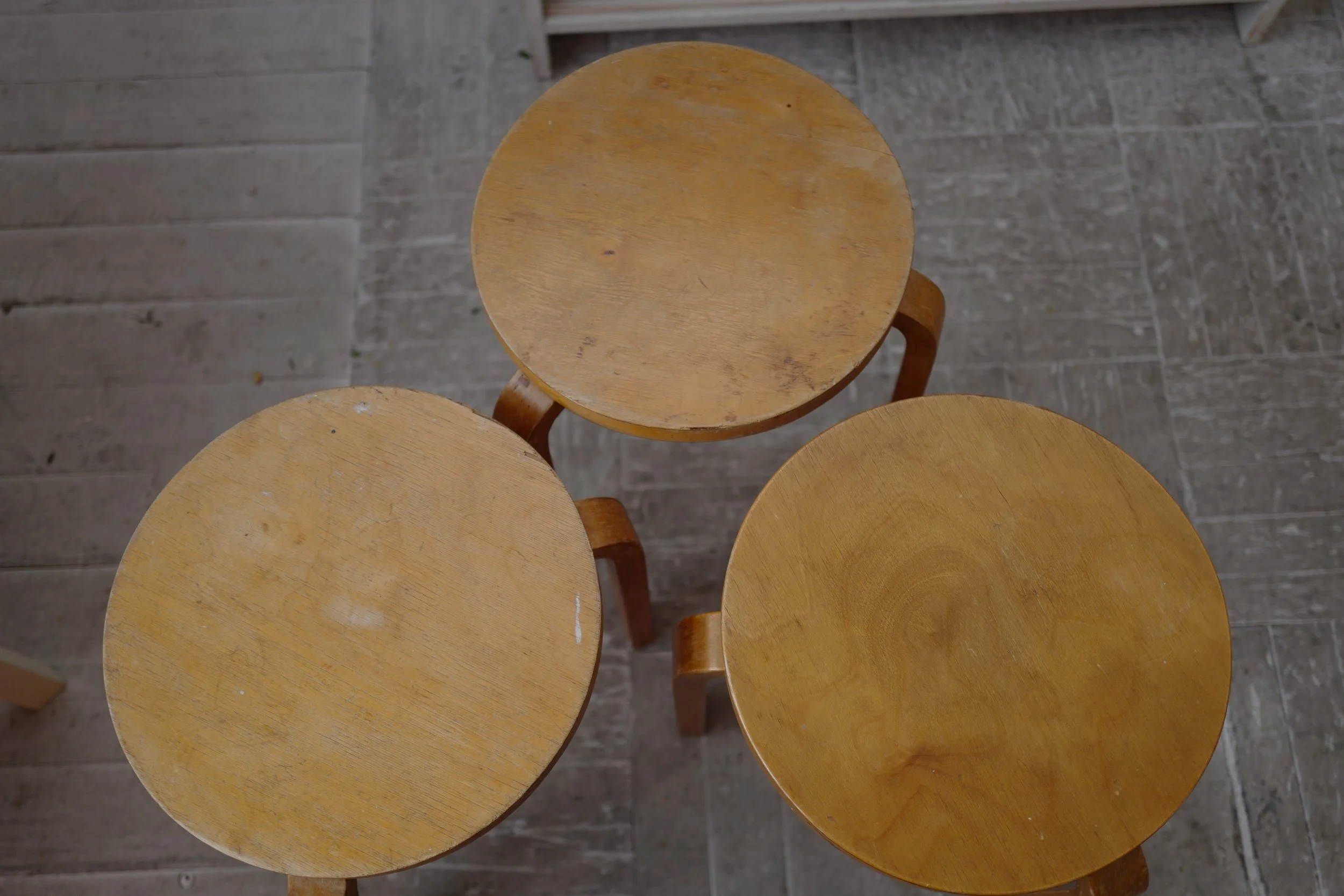 alvar aalto stool60 50's natural — Ph.D.
