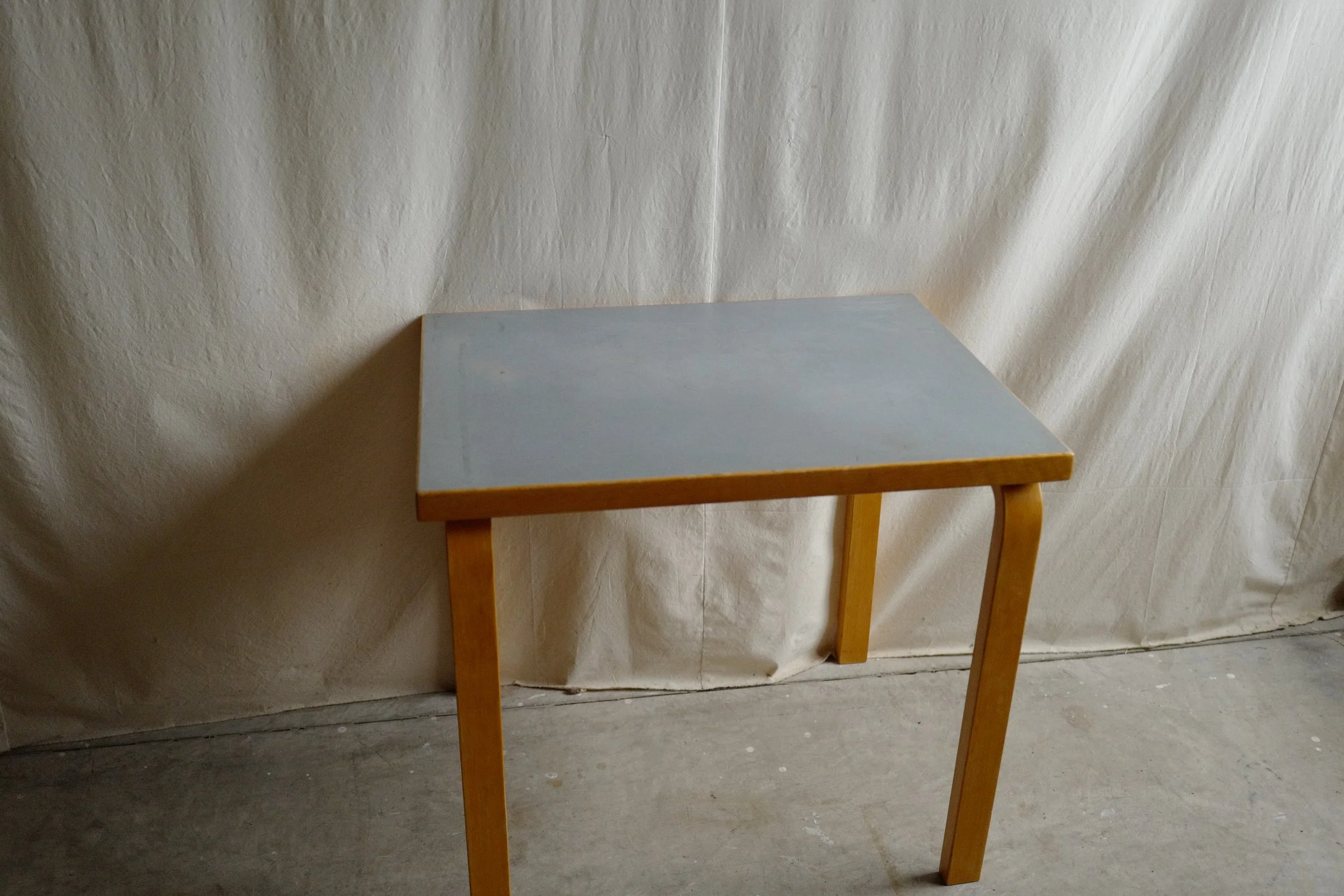 alvar aalto table gray linoleum top 60's — Ph.D.