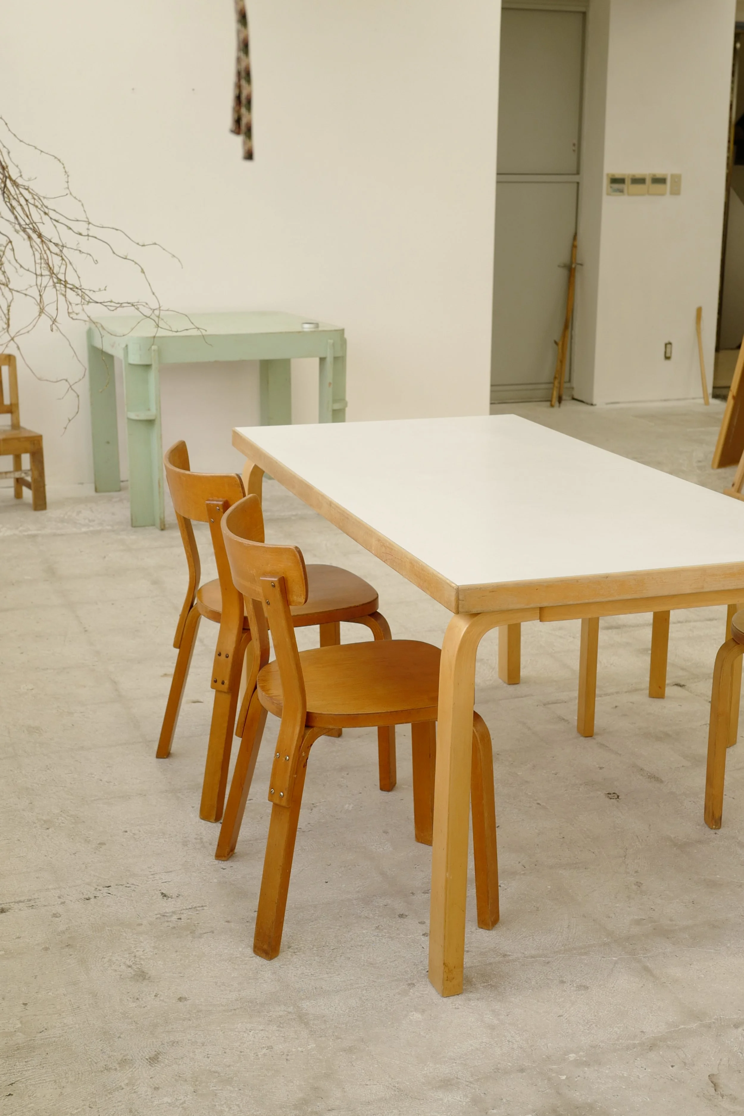 vintage Alvar Aalto dining table laminate top