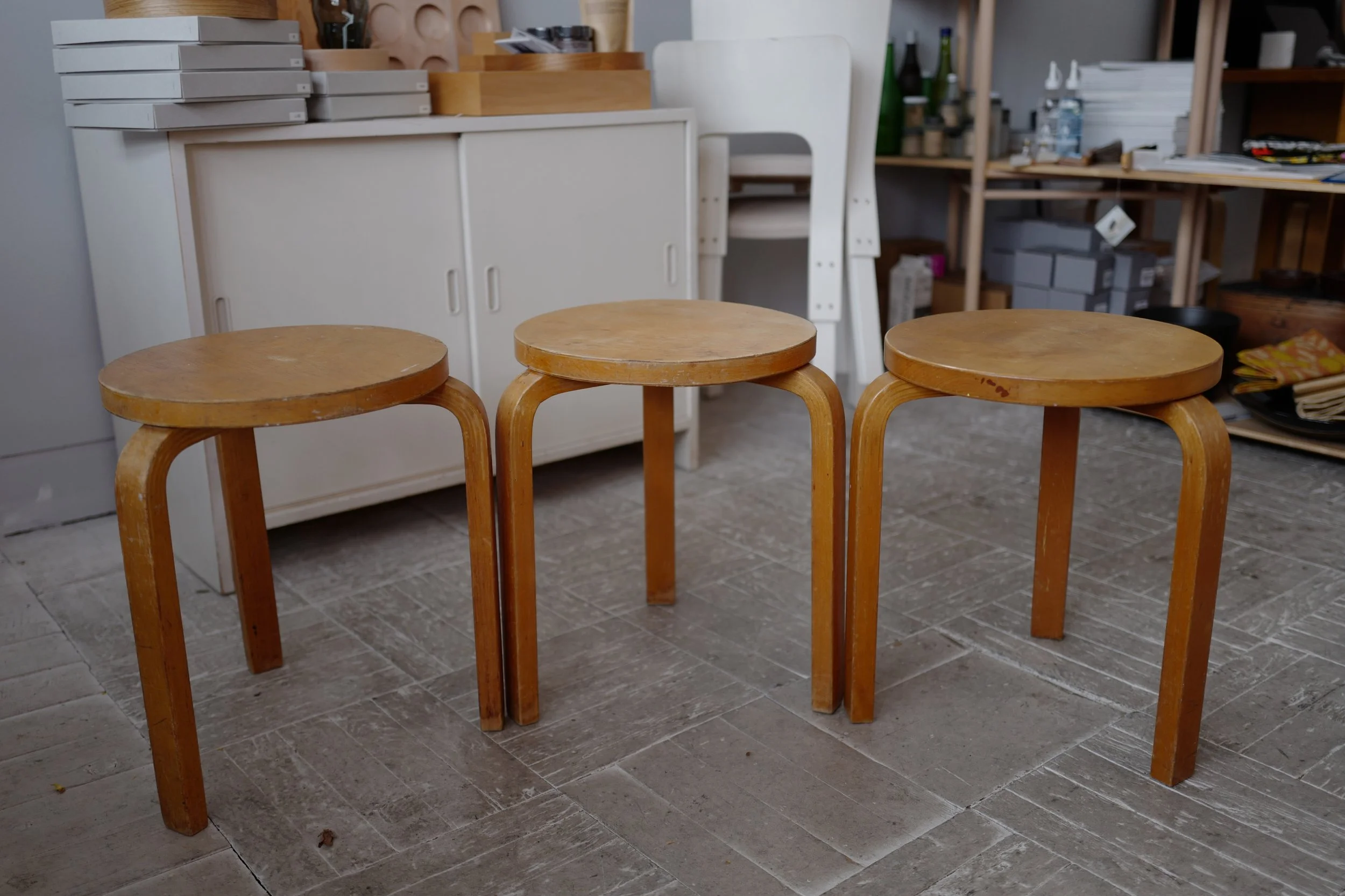 alvar aalto stool60 50's natural — Ph.D.