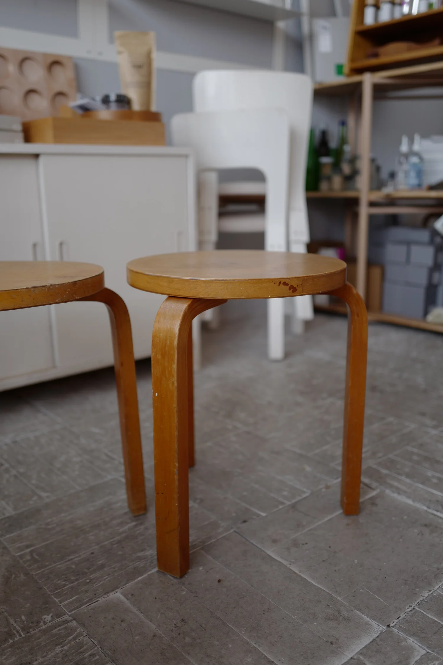 VINTAGE ナチュラルトップ Aalto Alvar 50年代stool60 STOOL B SAVEURS | ARTEK / AALTO ALVAR / スツール