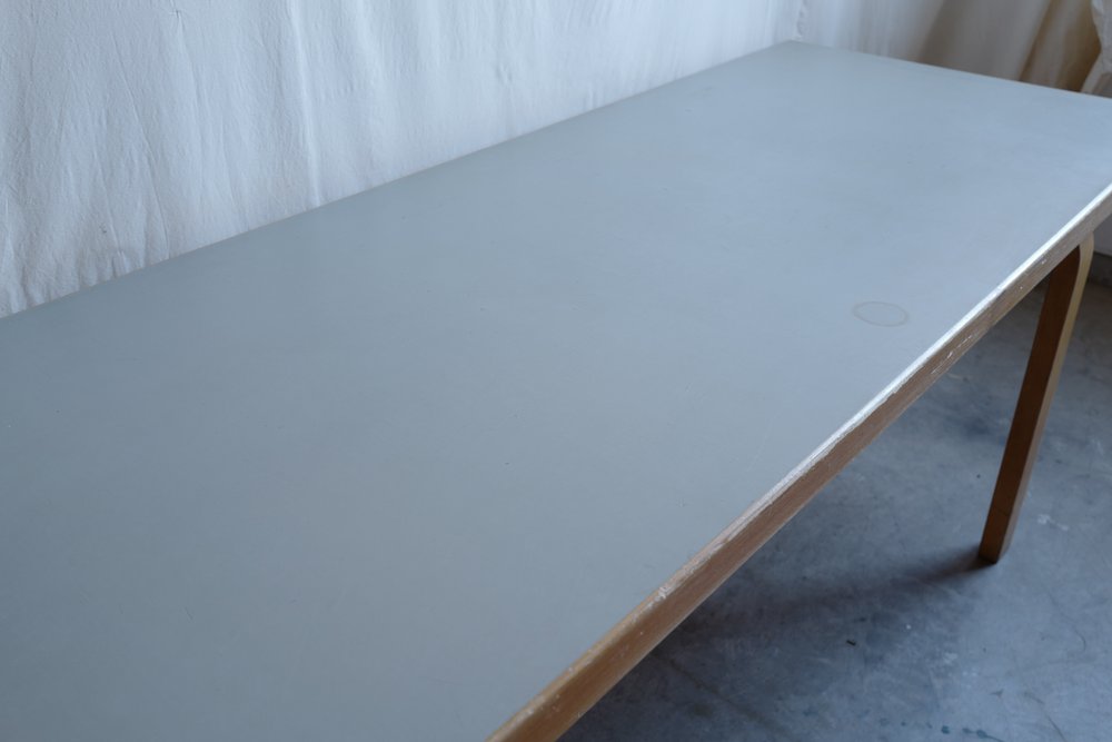 Ilmari Tapiovaara 50's X-LEG Table green linoleum top — Ph.D. Ilmari Tapiovaara 50's X-LEG Table green linoleum top — Ph.D.