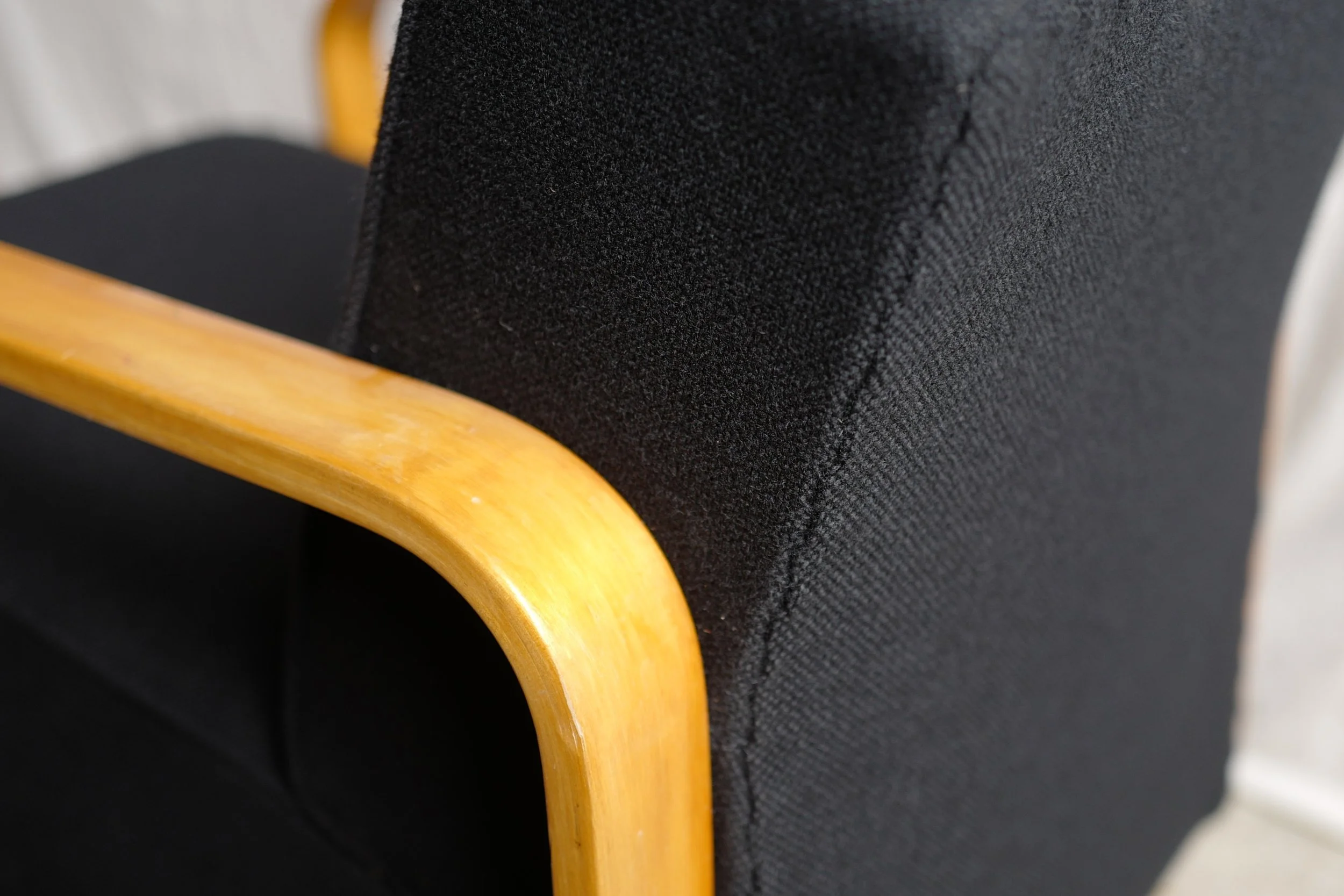 PAIR OF ARMCHAIRS, MODEL NO. 44 (padded paimio)