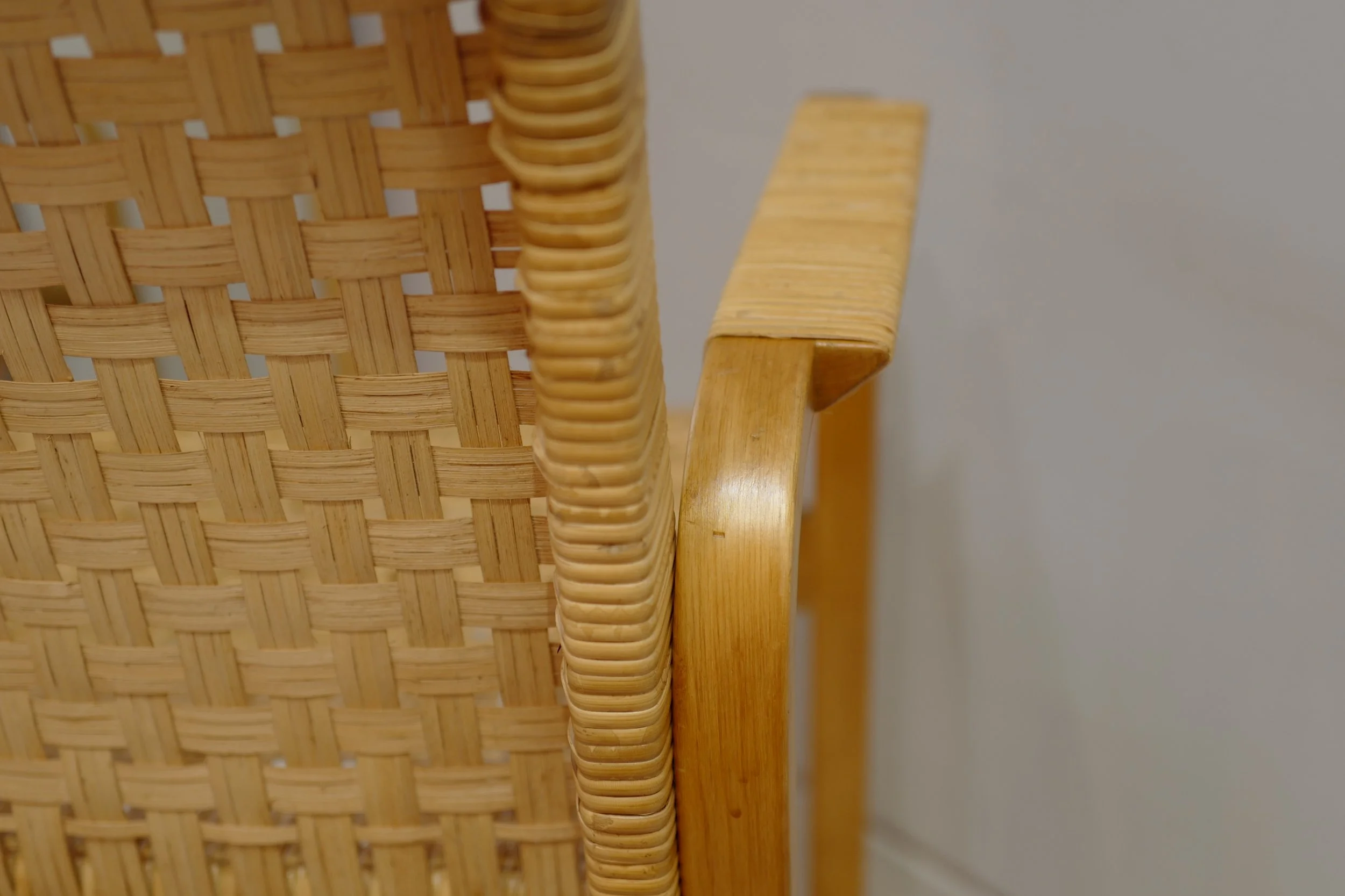 アルヴァ　アアルト　 チェア４５　ラタン