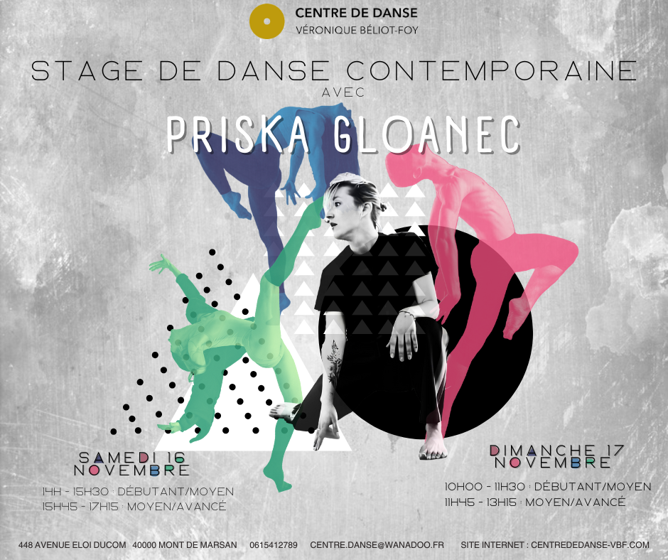 Stage Danse Contemporaine 16 &amp; 17 Novembre 2024