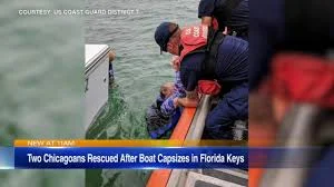 Two Chicago men rescued after boat capsizes in Florida Keys