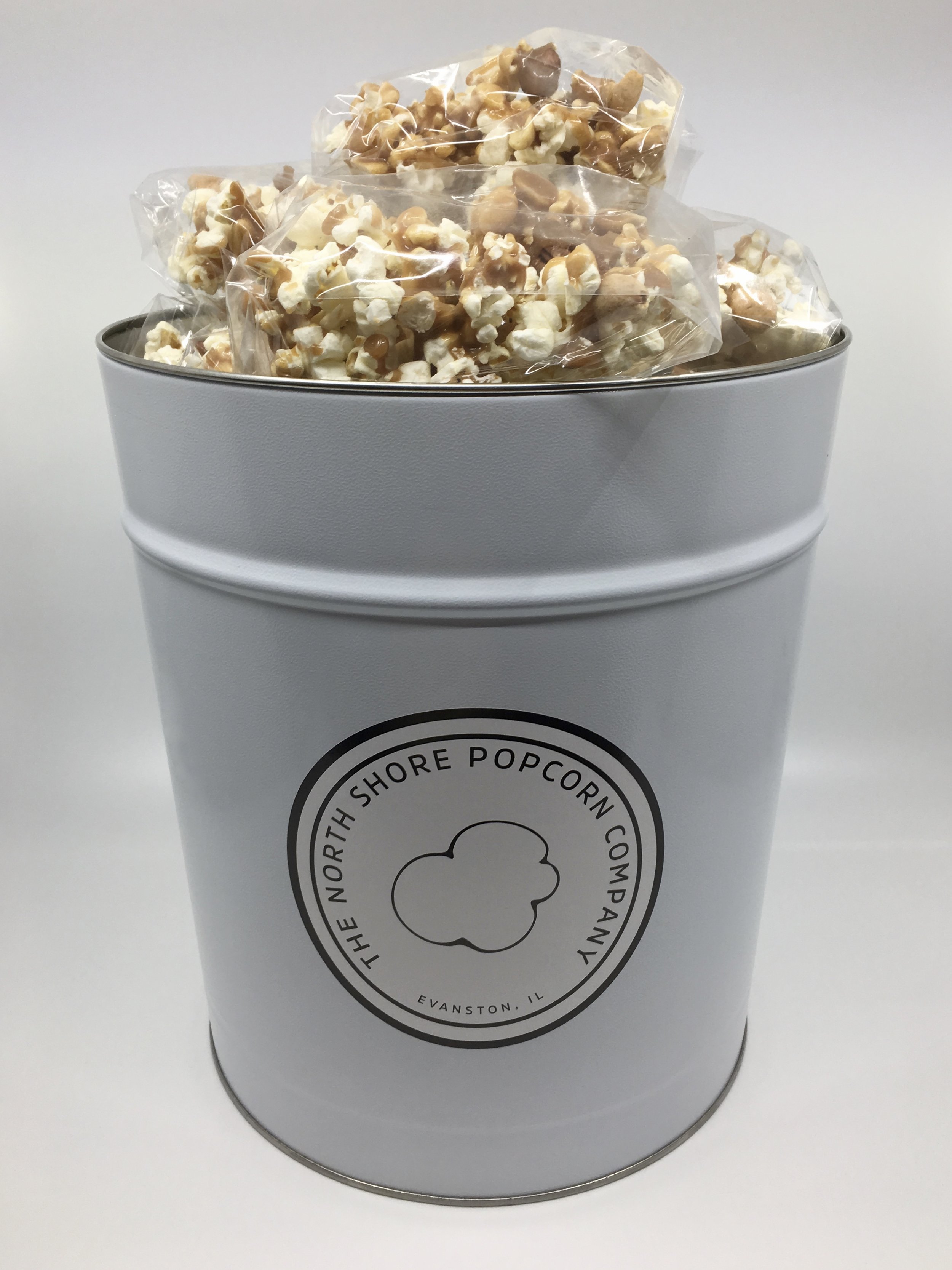 3.5 Gallon Popcorn Tin (Filled with 15 small individually packaged bags)