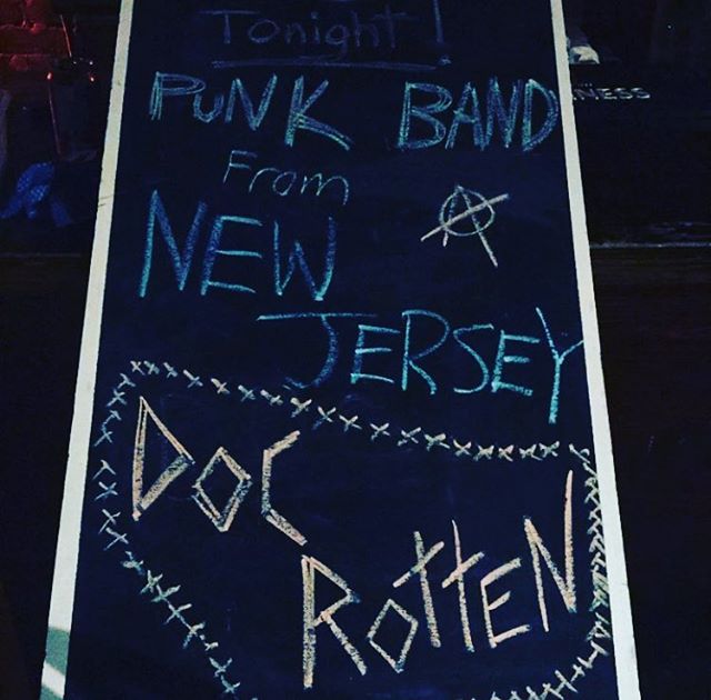 We’re at #crobar in #montreal and it’s fucking cold!!!! Come in and get warm. And hammered! #northamerica #tour #2018 #canada #punk #rock #music #docrotten