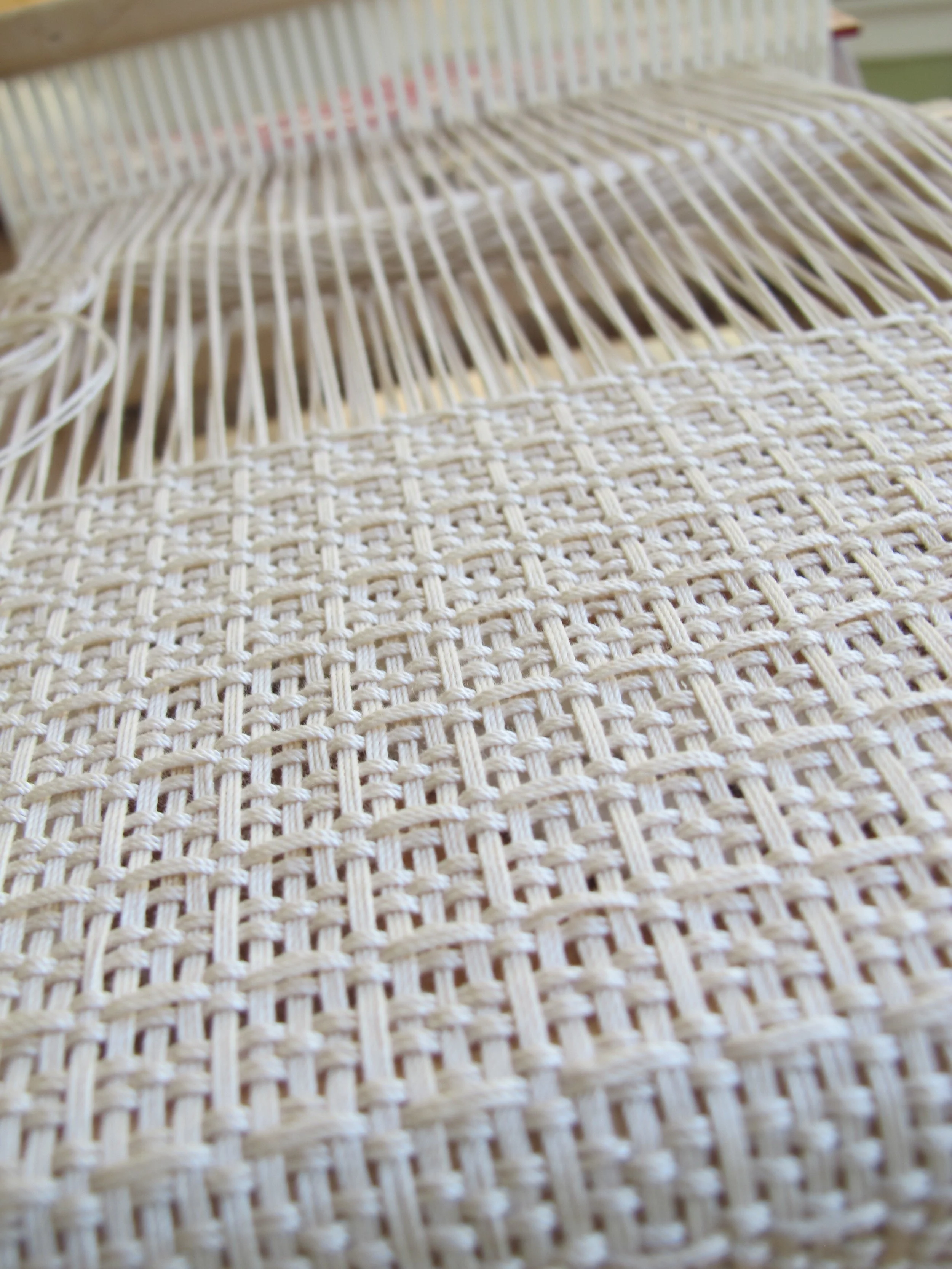  Cotton waffle weave on the Loom 