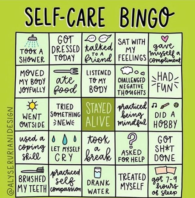 Self-care shows up in a lot of ways!