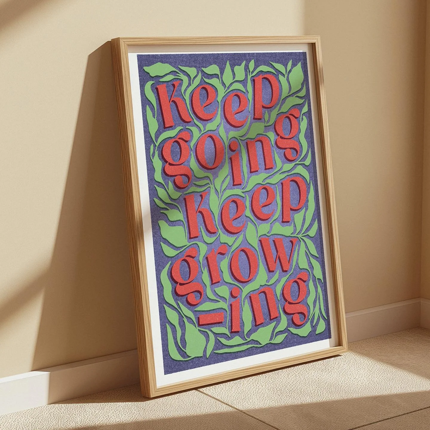 Keep going, keep growing 🌸 

A little positivity print, available now on @notonthehighstreet - tap to shop!