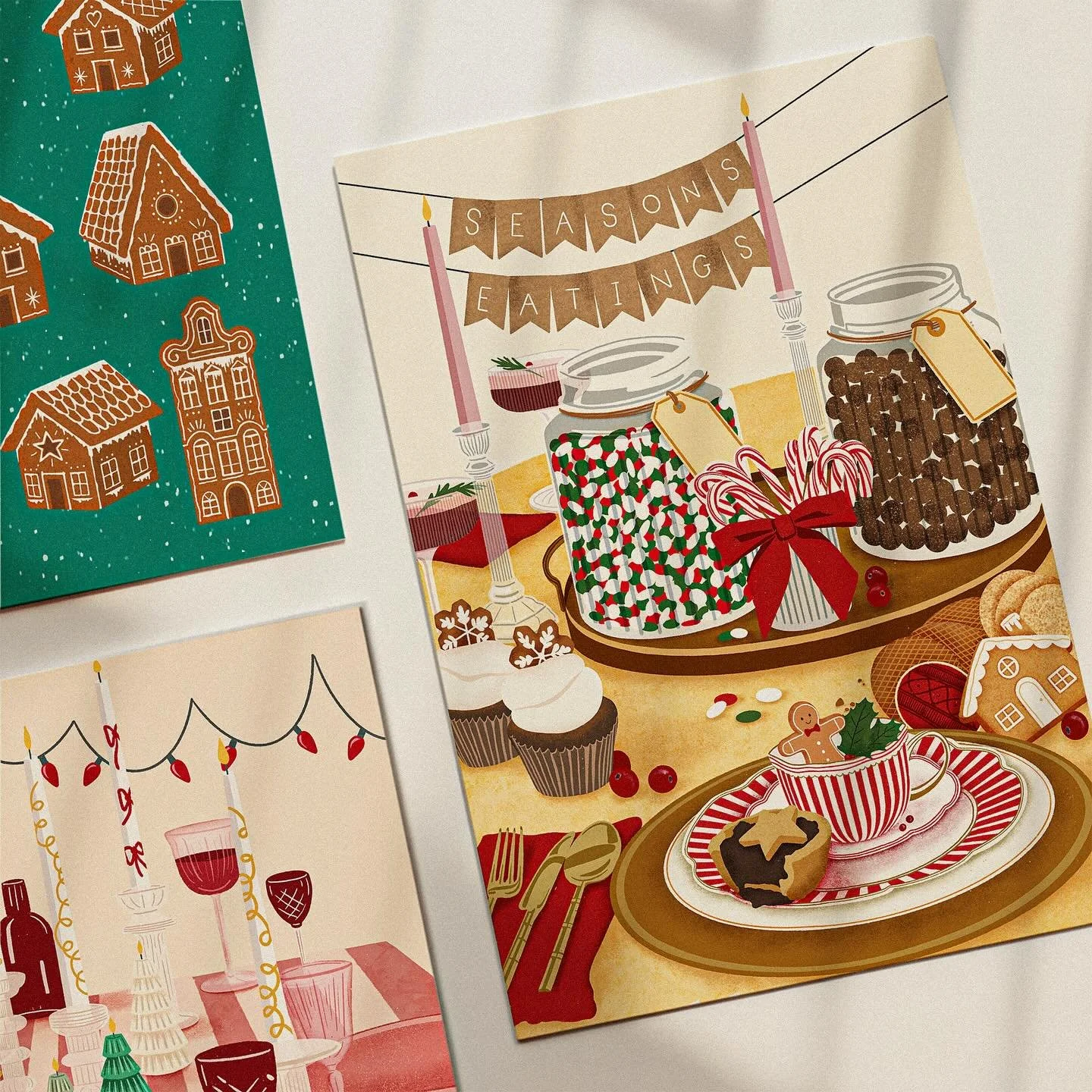 It&rsquo;s not too early to getting writing your Christmas cards! 🎄(I wrapped some presents today and feeling super smug about it too 😏)

Shop now on @notonthehighstreet or my website!
There will also be some packs available at the @forrestcoffeeho