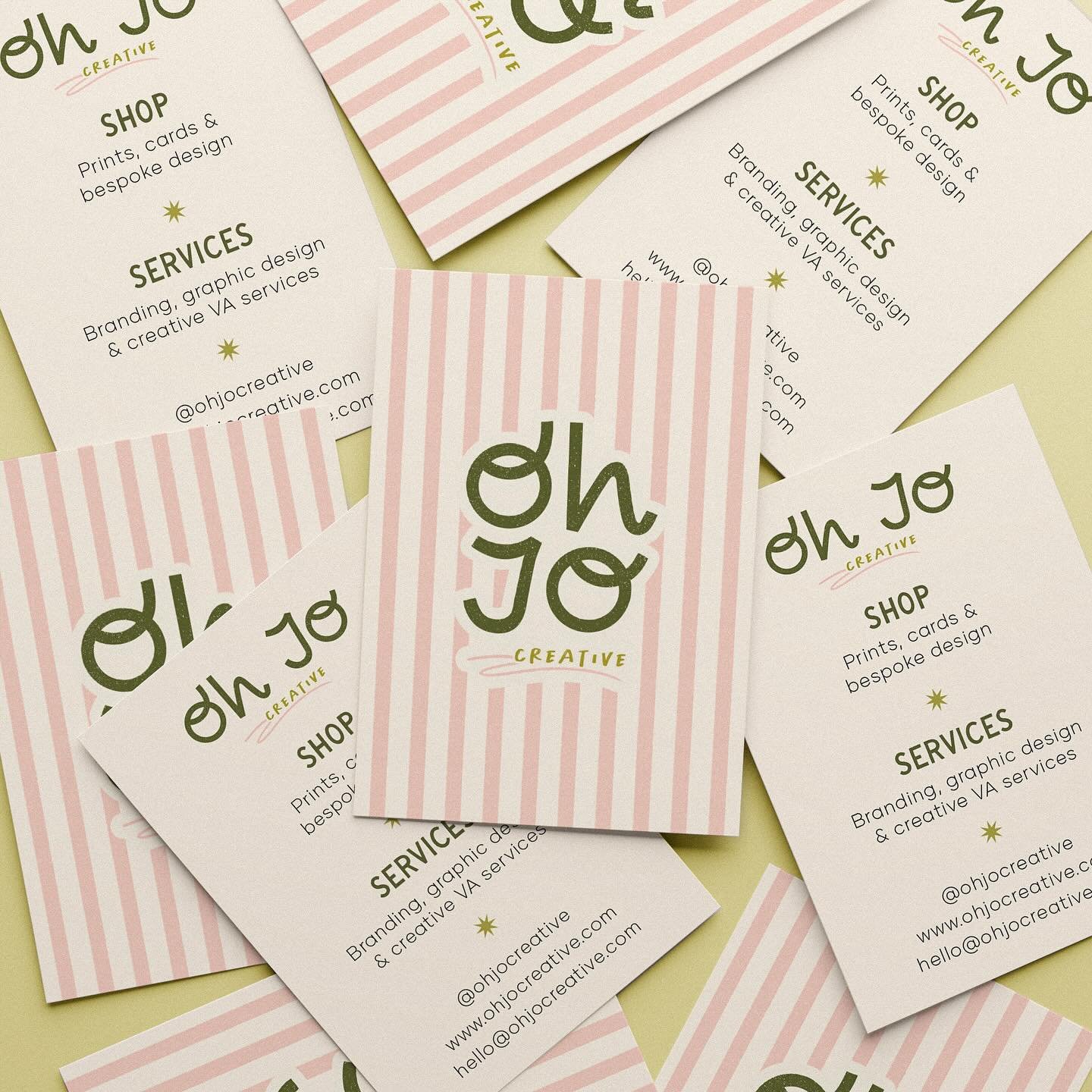 New Oh Jo stationery to accompany the recent rebrand, courtesy of @printedcom ✨

Thank you for all love on the glow up! 🫶🏼