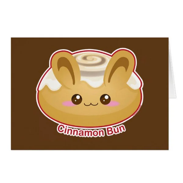 Cinnamon Bun Greeting Card on Zazzle Starting at $2.95