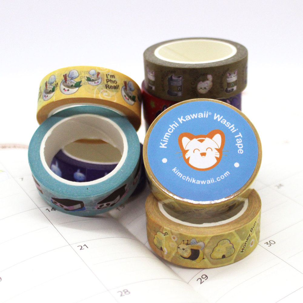 Cute Coffee Cats Washi Tape — Kimchi Kawaii