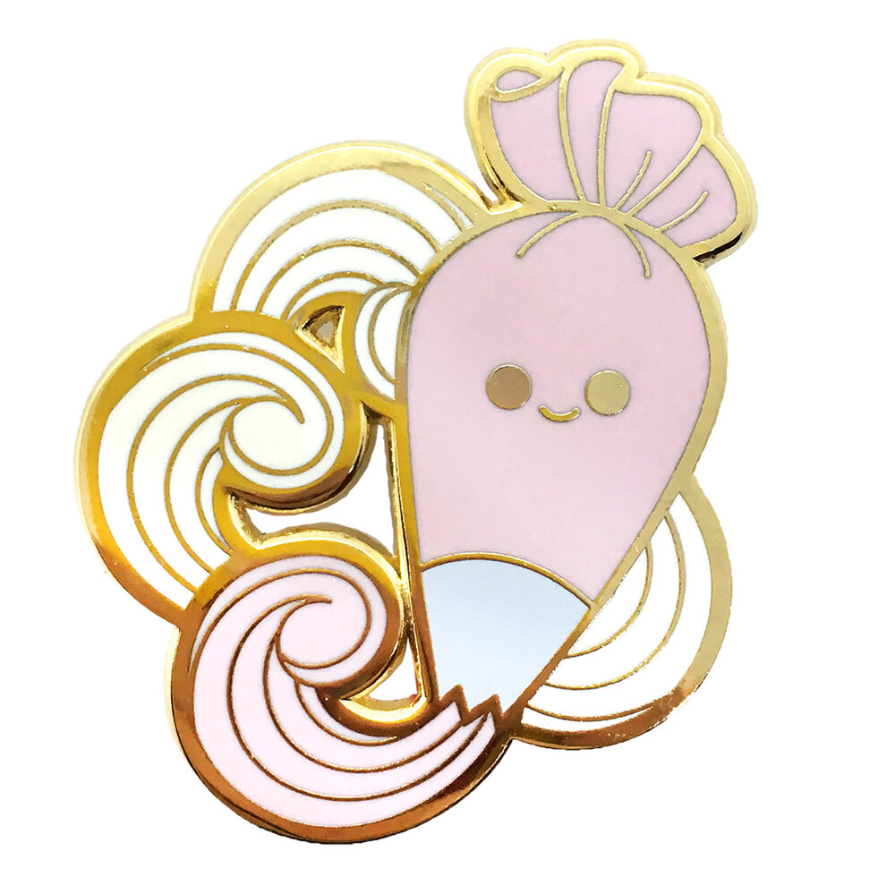 Cute Pastel Pastry Bag Enamel Pin — Kimchi Kawaii