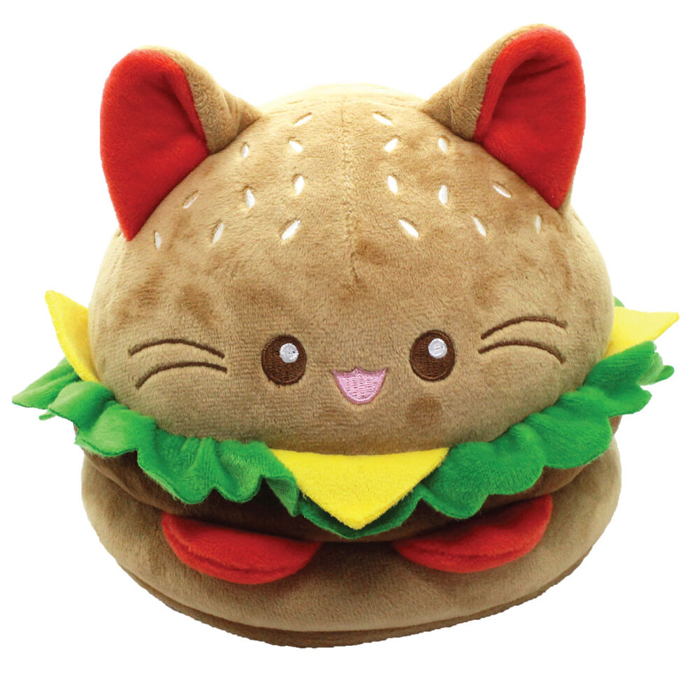 Hamburger Kitty Cat Cute Plush — Kimchi Kawaii