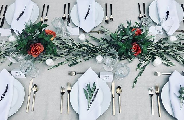 ~ WELCOME DINNER ~ the aroma was insane just incase you were wondering - lavender, sage &amp; mint incorporated for this Tuscan inspired dinner.