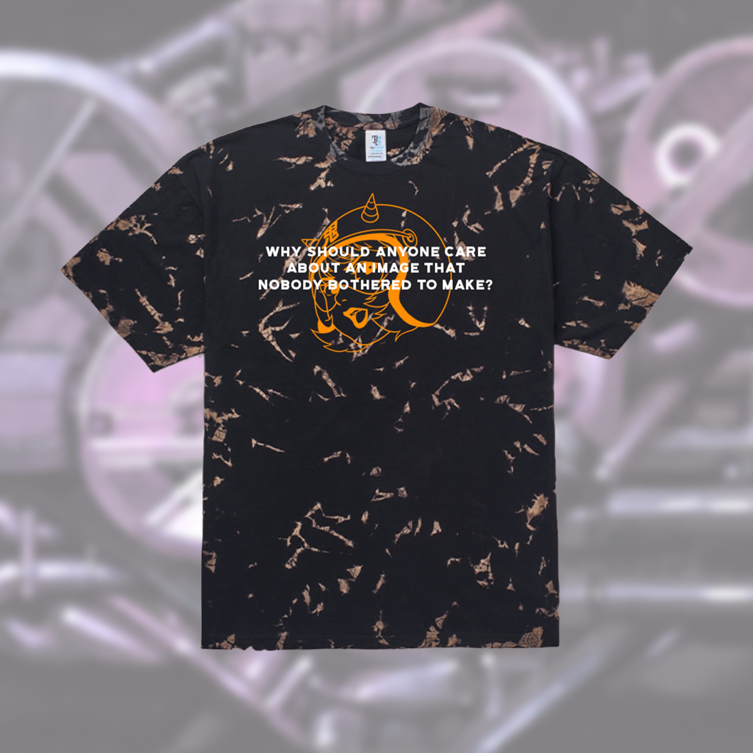 "No AI" Bleach Dyed T-shirt