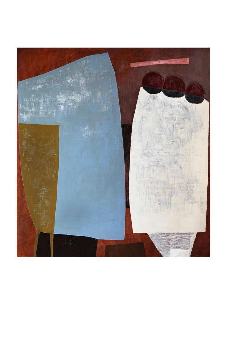  Dearly Beloved  Oil &amp; oil bar on linen.  160×180 cm  (Sold.) 
