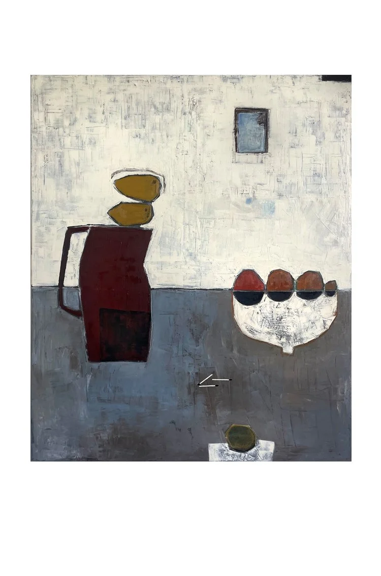  Still life with matches  Oil on canvas.  100×120 cm.  (Sold.) 