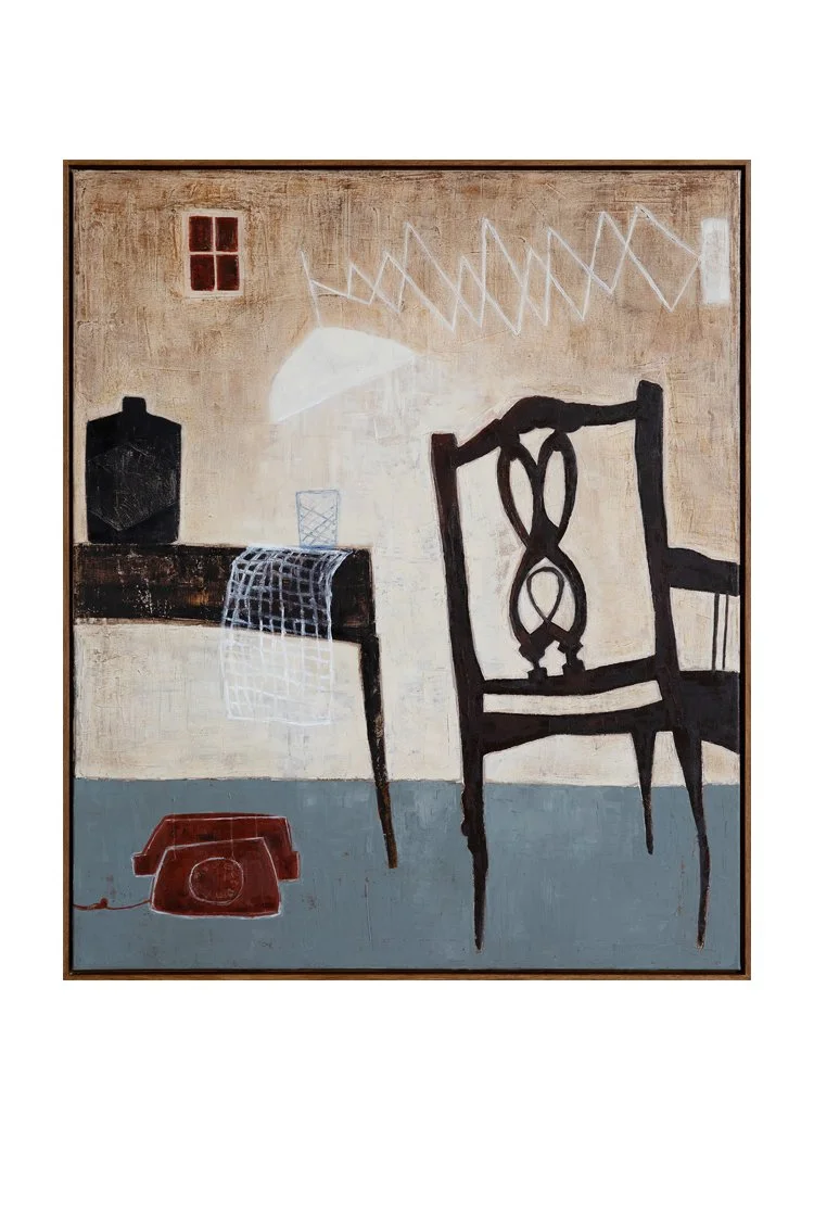 Waiting  Oil on canvas.  100×120 cm  (Sold.) 