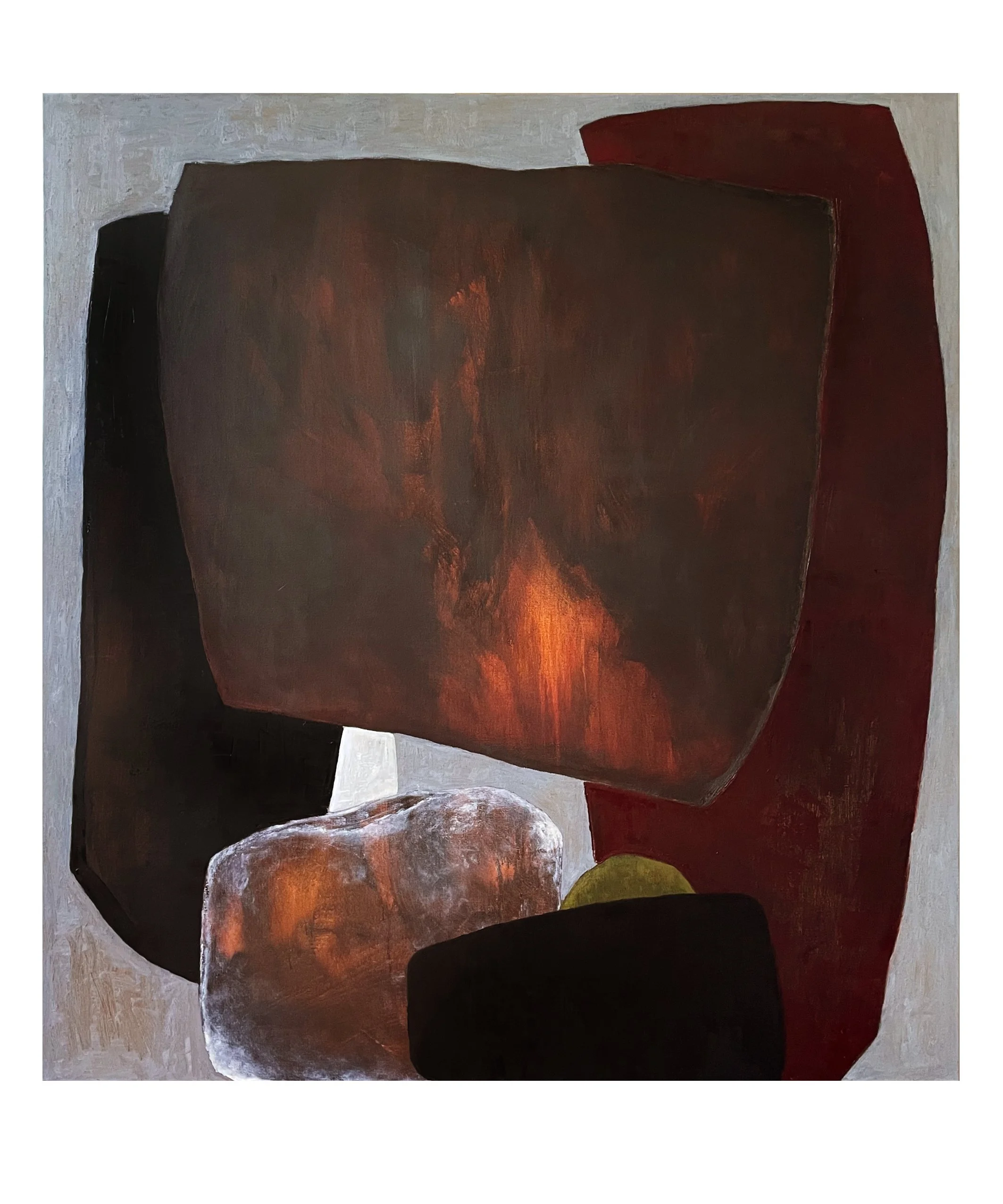  (I am) Mother  Oil &amp; oil bar on linen.  160×180 cm  (Sold.) 